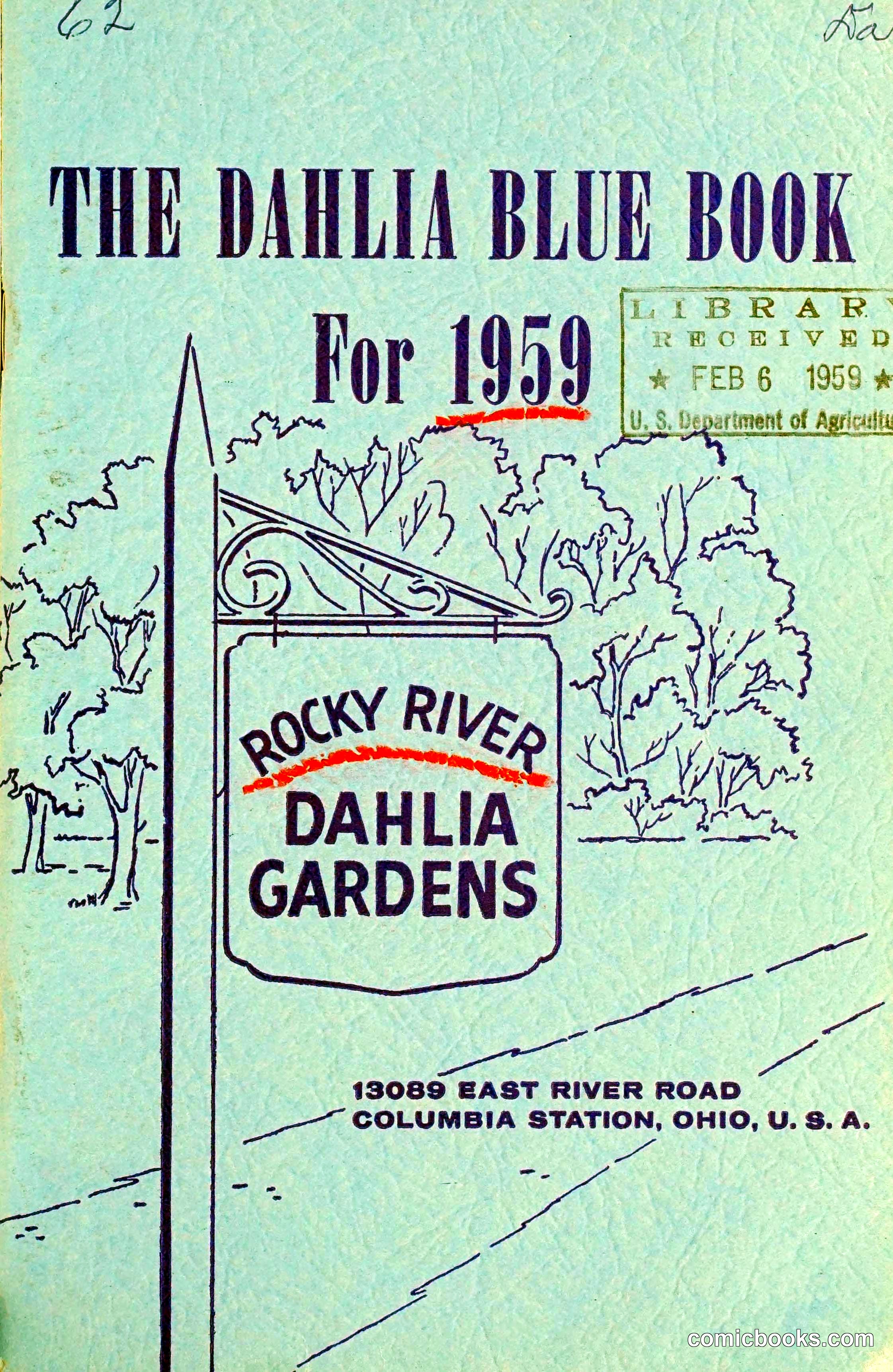 The Dahlia Blue Book for 1959