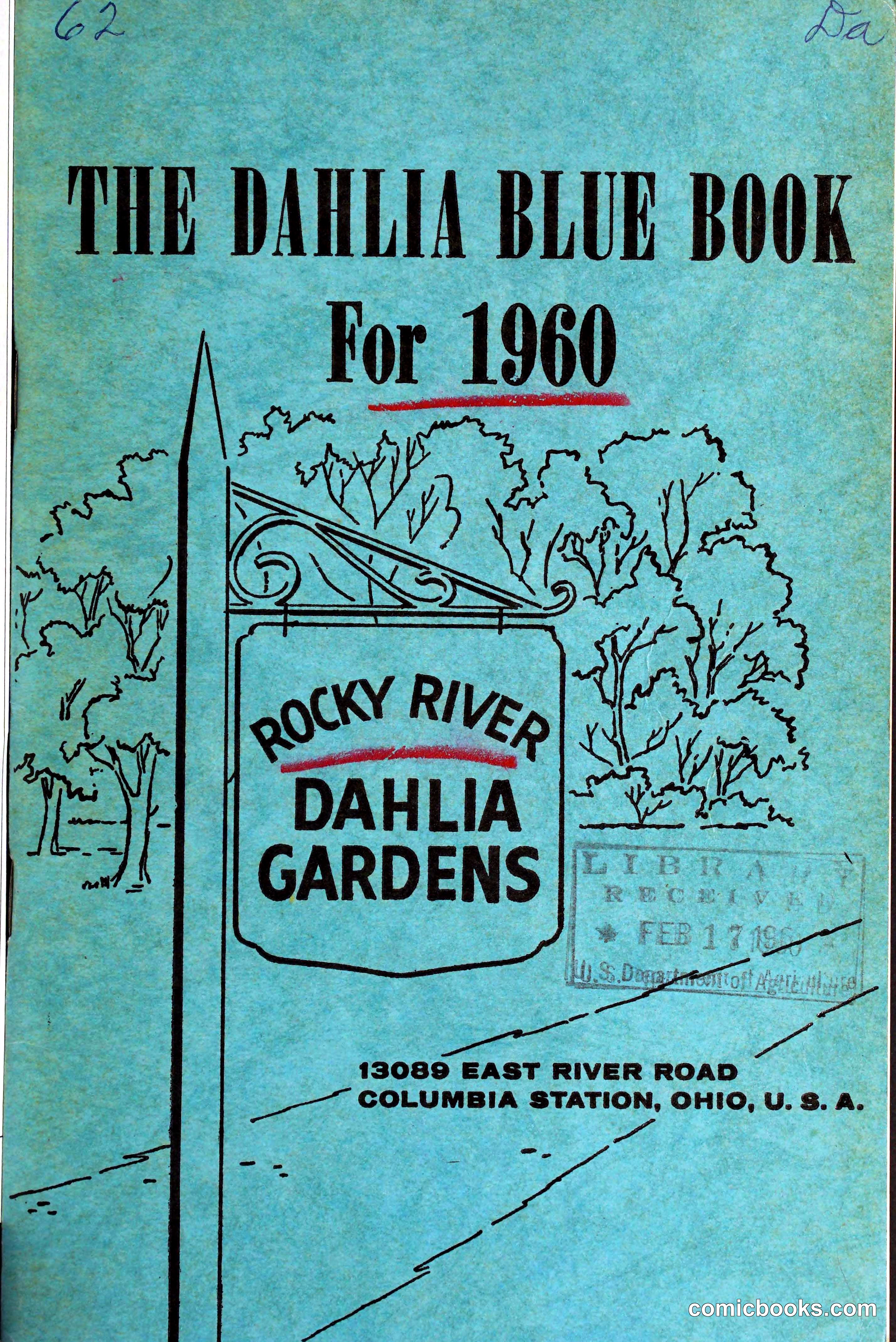 The Dahlia Blue Book for 1960