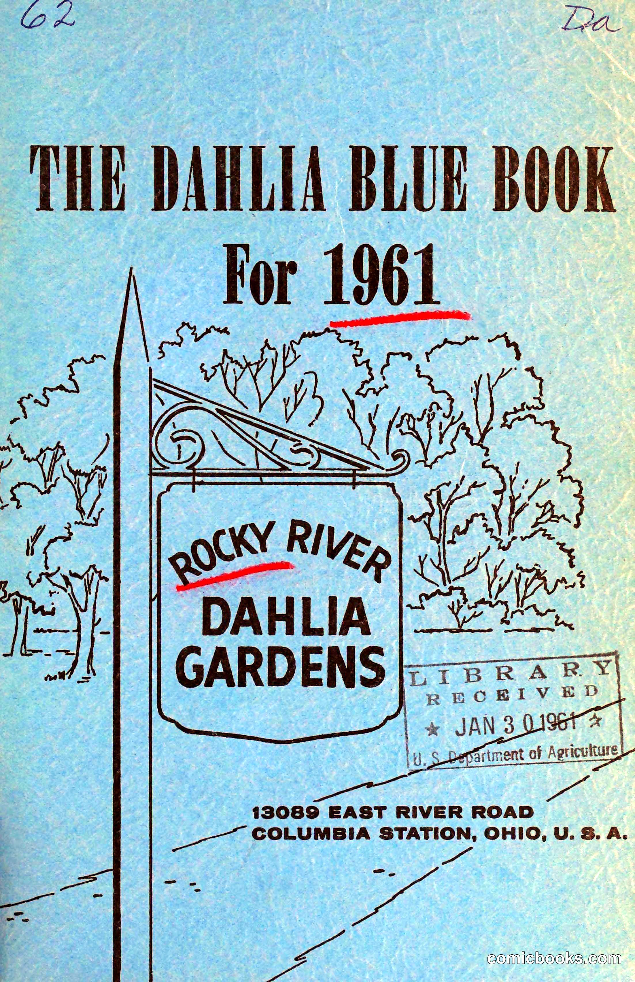 The Dahlia Blue Book for 1961