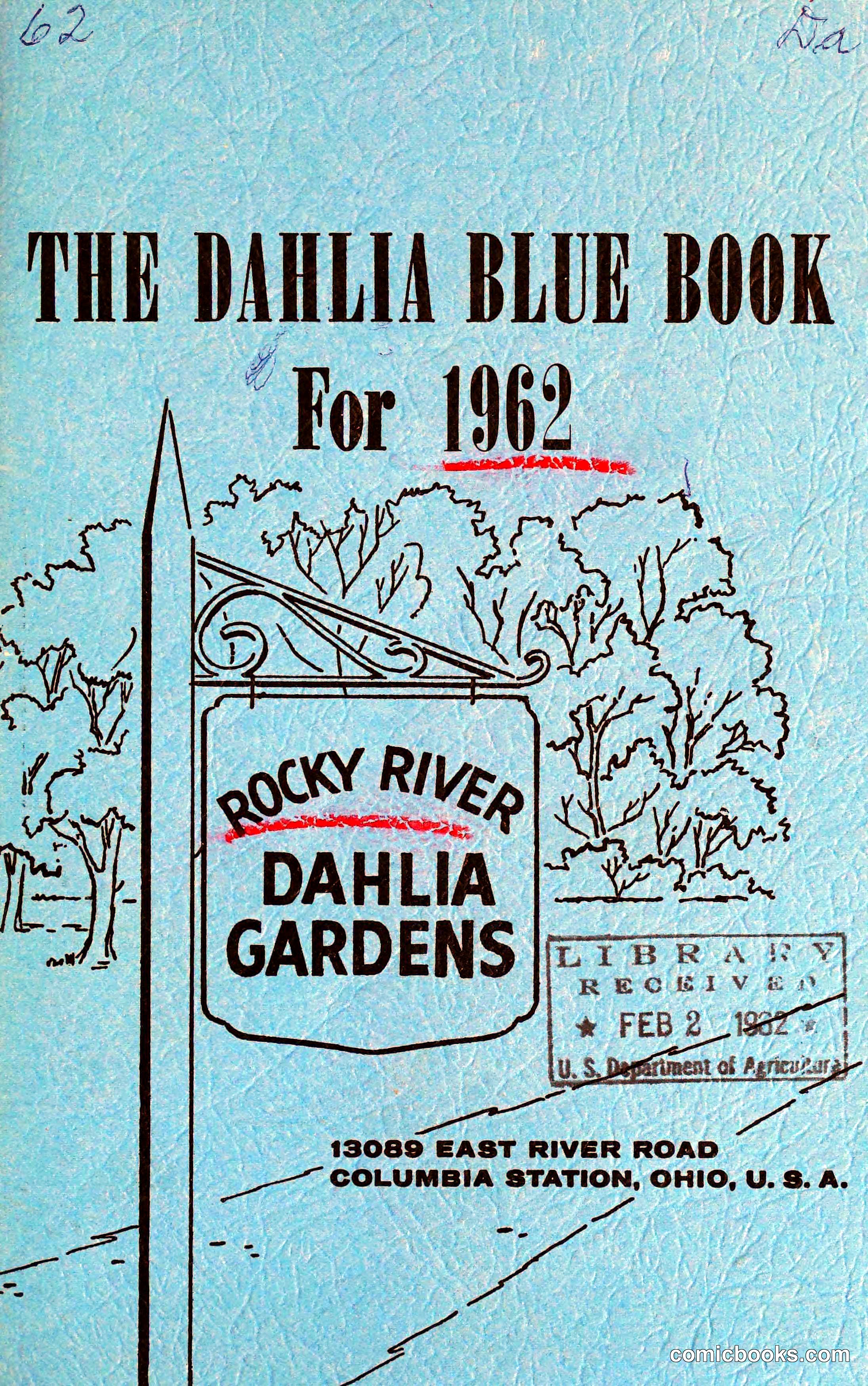 The Dahlia Blue Book for 1962