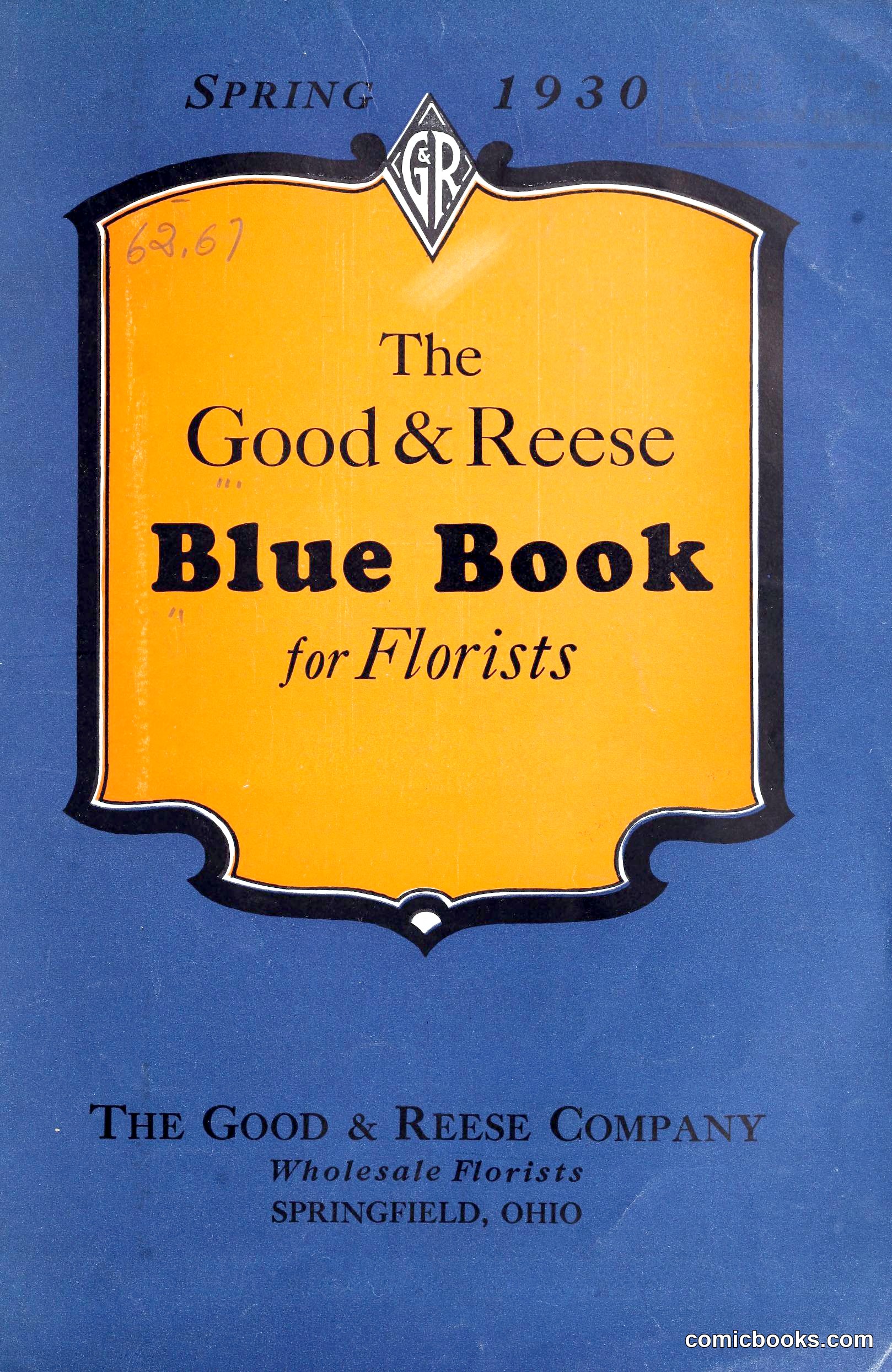 Good & Reese Co.'s Blue Book for Florists