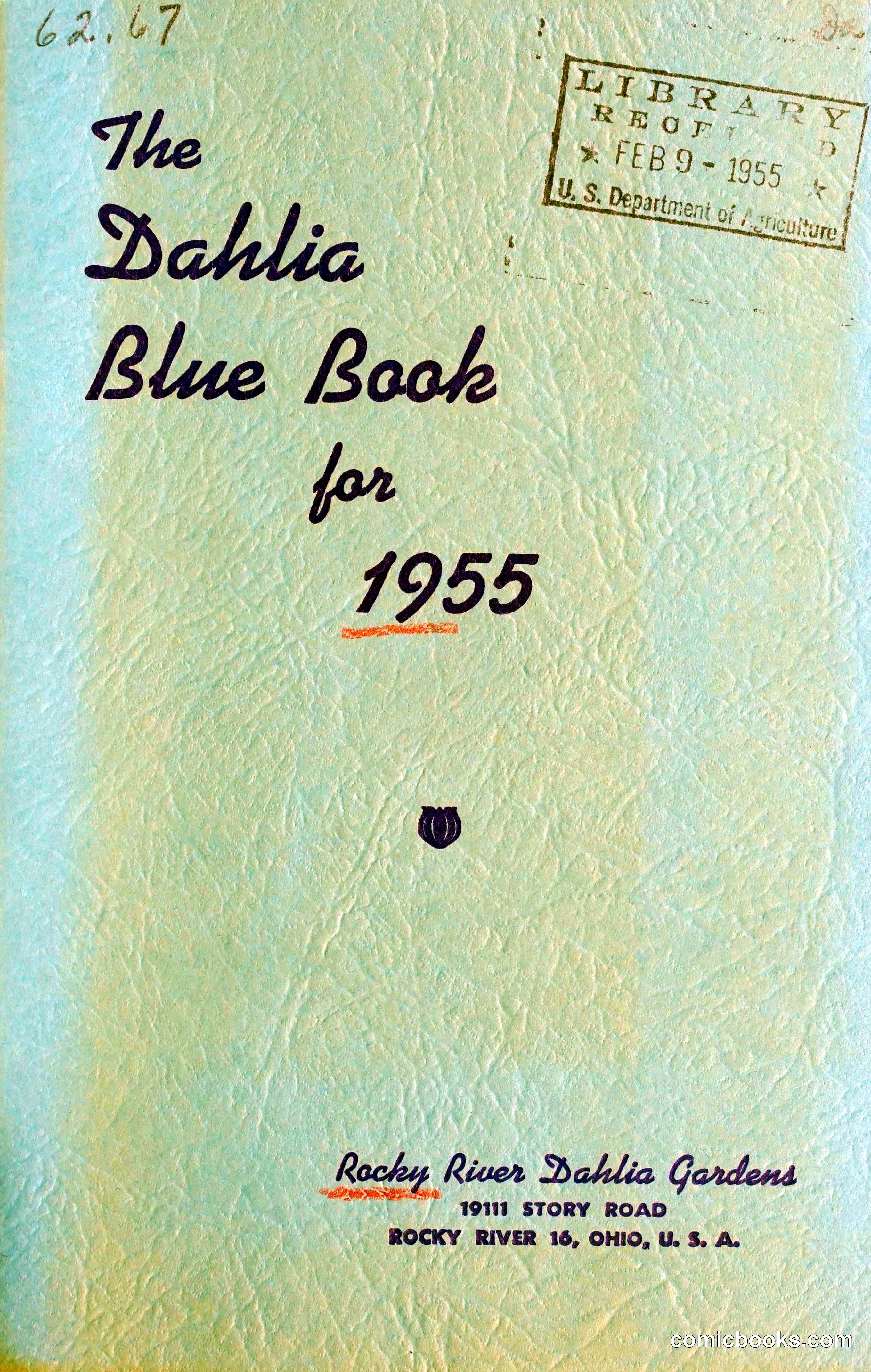 The Dahlia Blue Book for 1955