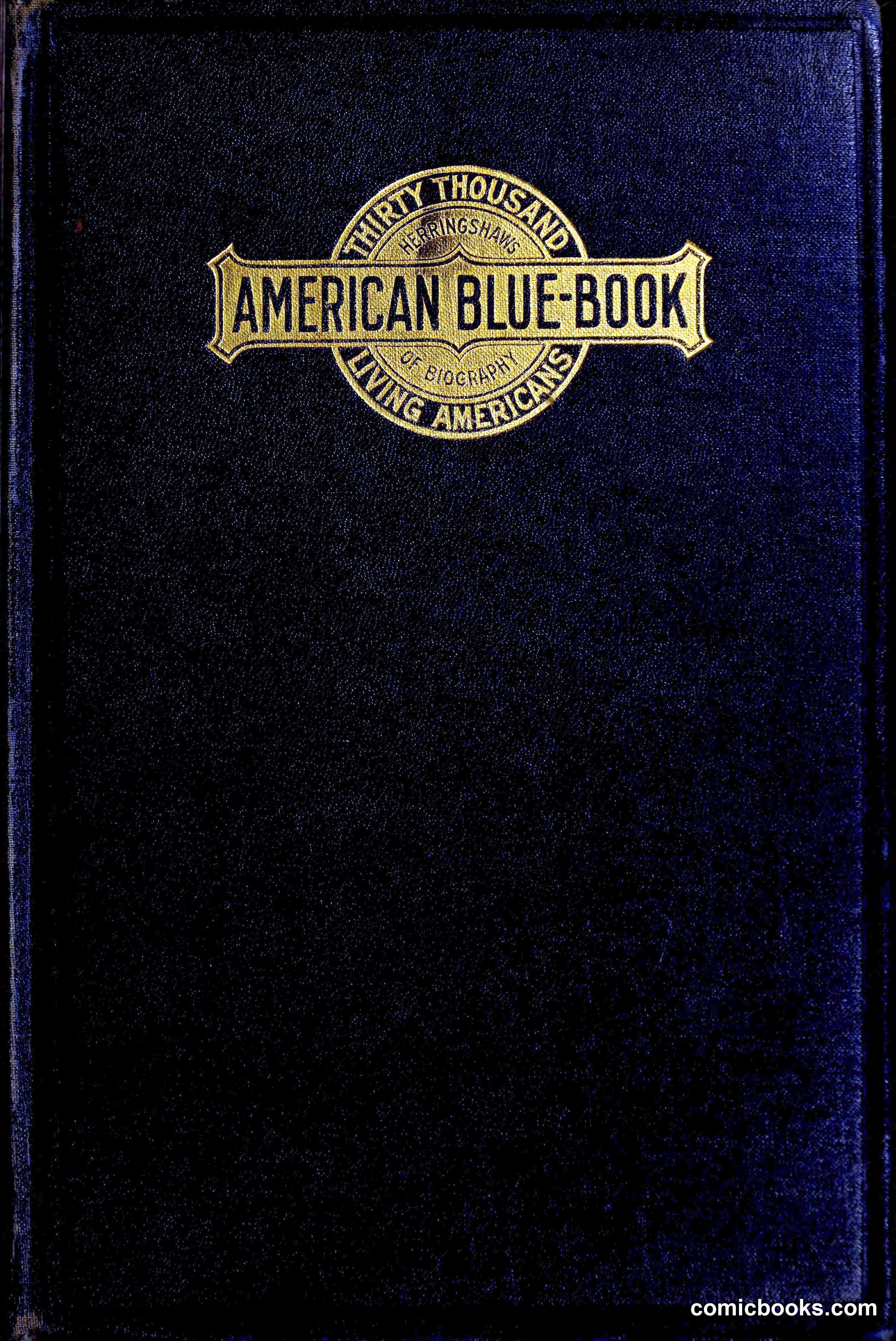 Herringshaw's American Blue Book of Biography
