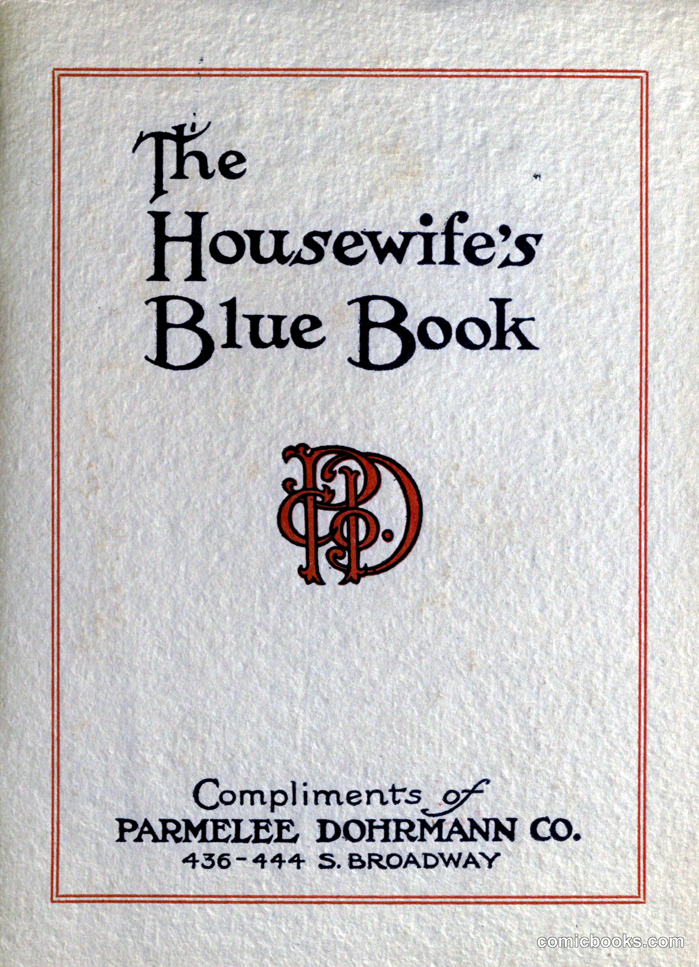 The Housewife's Blue Book
