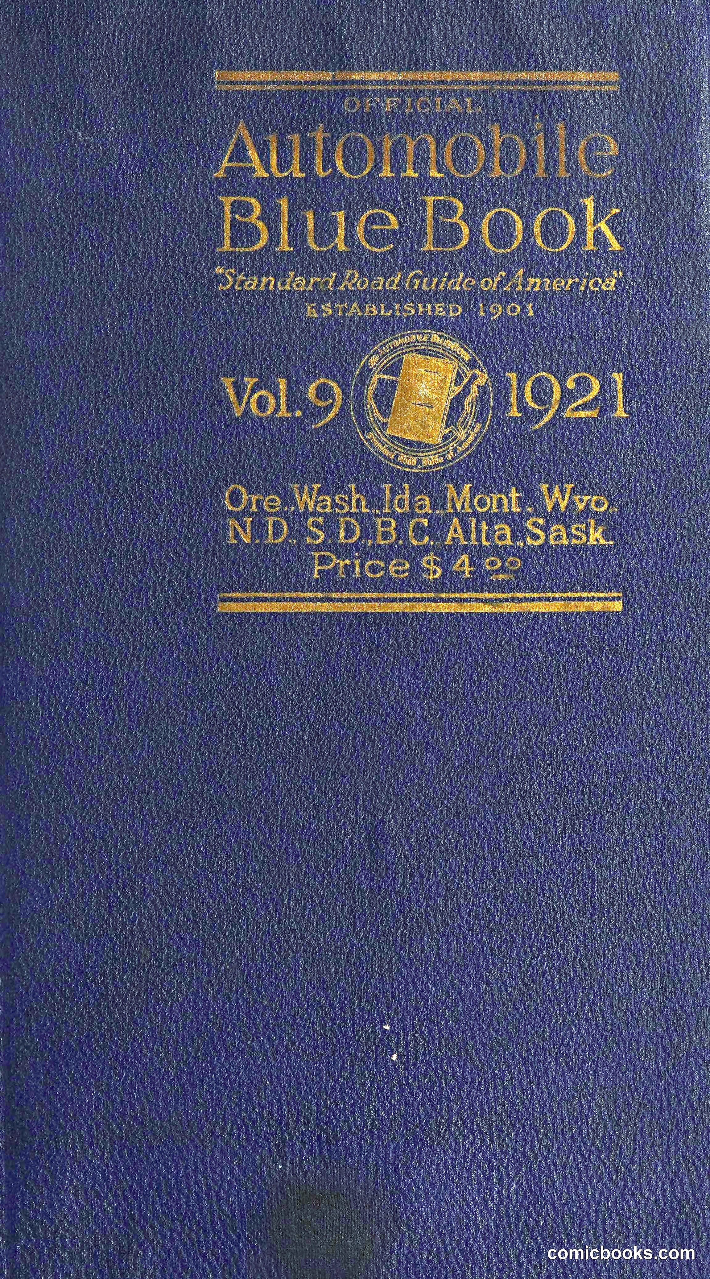 Official Automobile Blue Book, Vol. 9