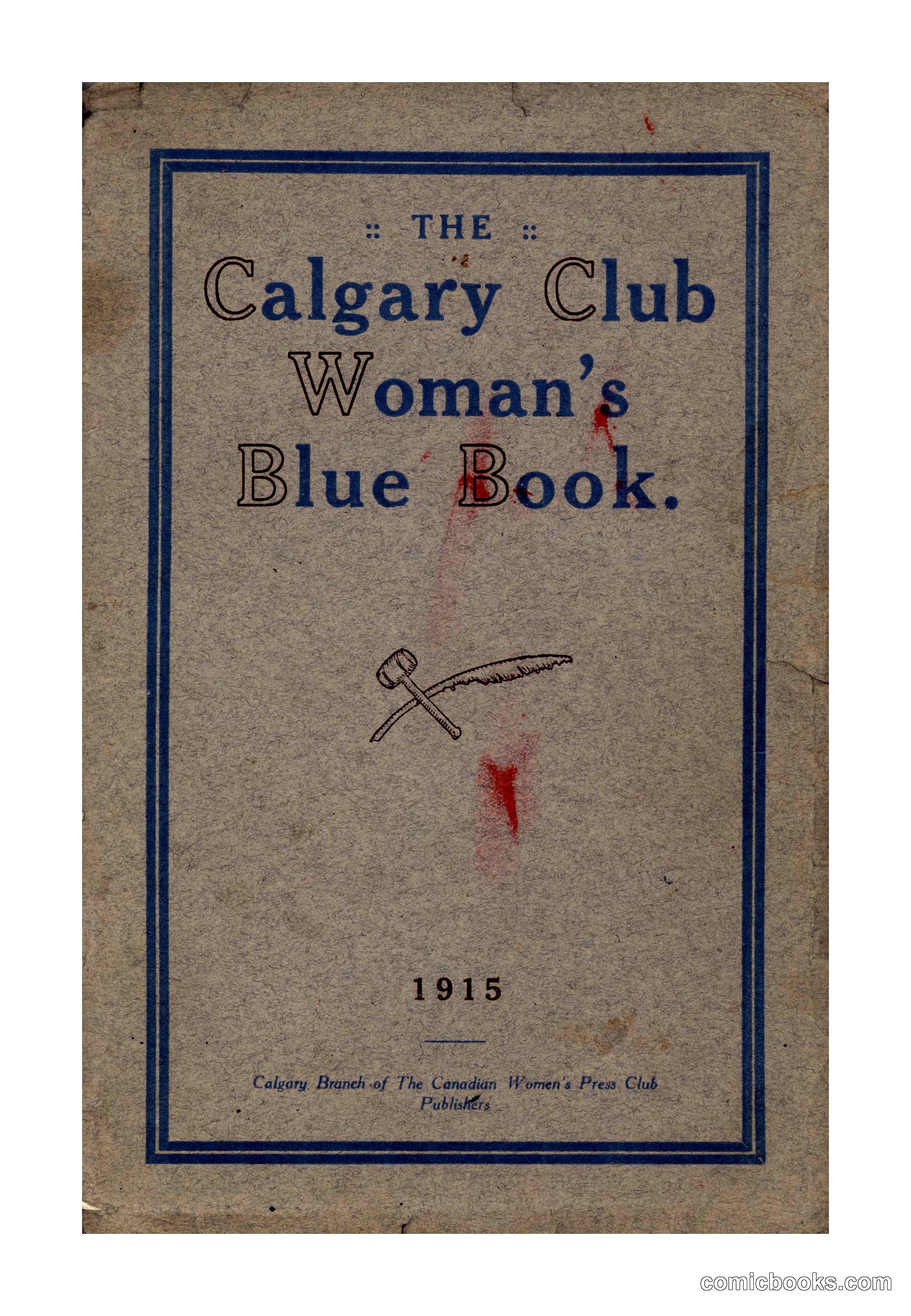The Calgary Club Woman's Blue Book