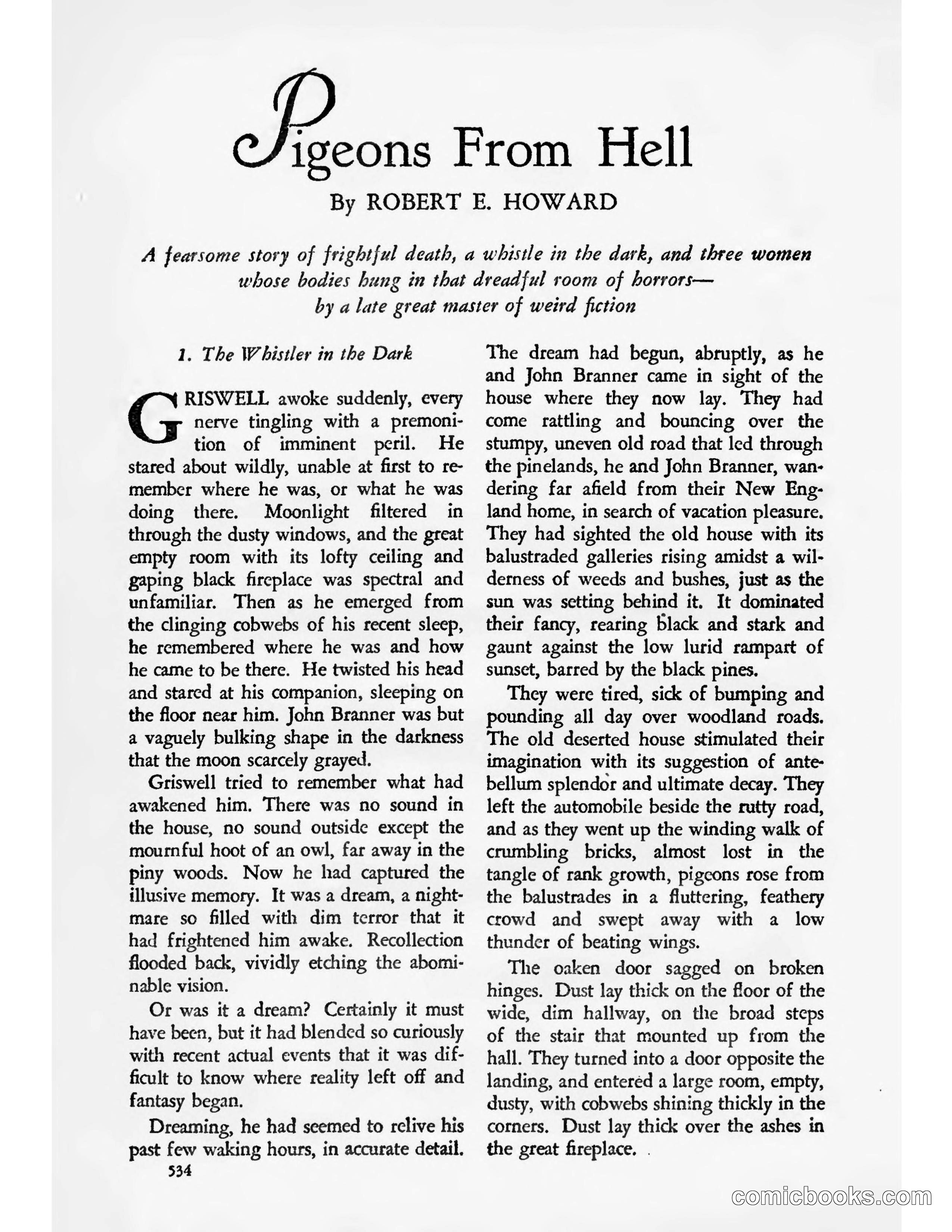 Pigeons From Hell