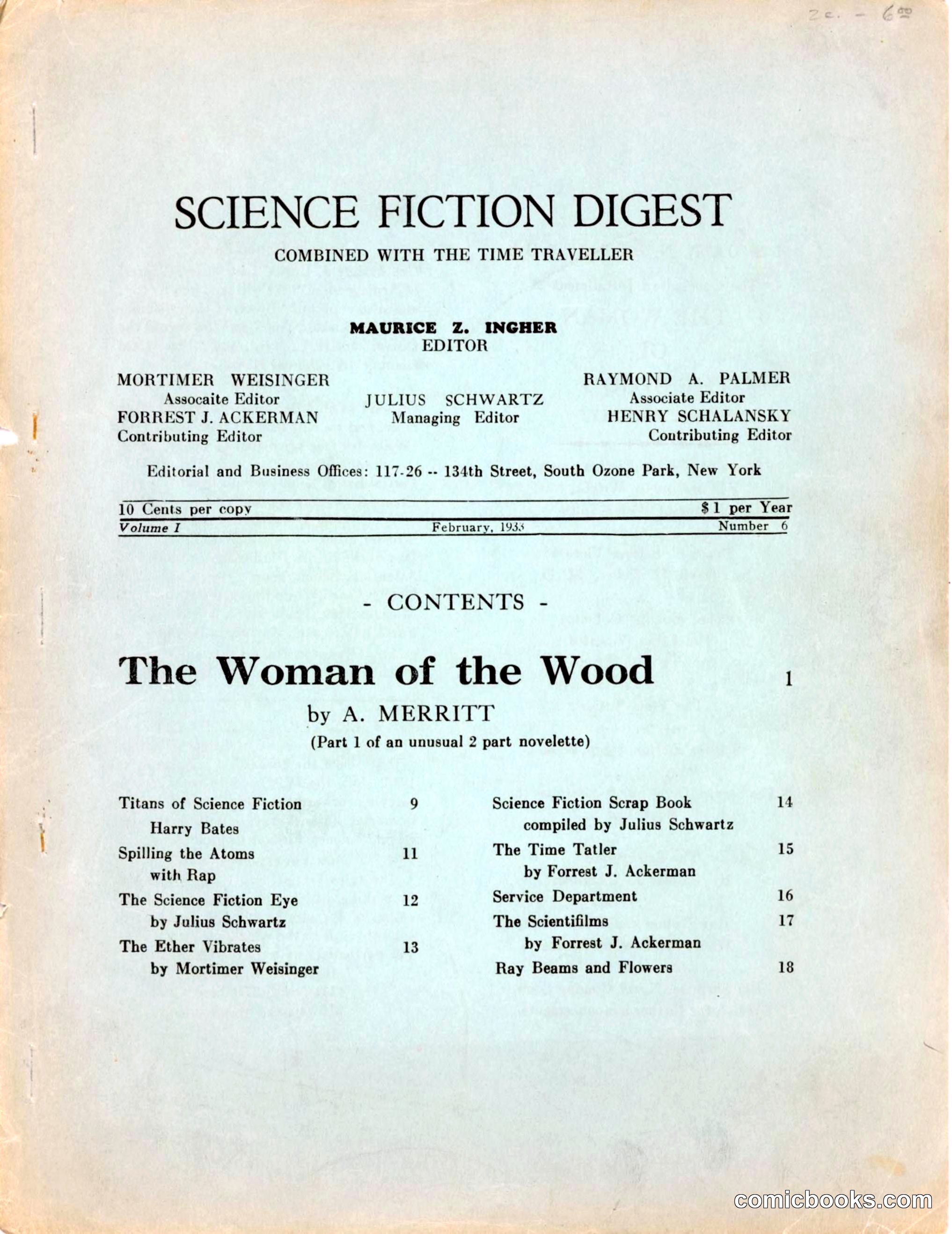 Science Fiction Digest, Volume 1, Number 6