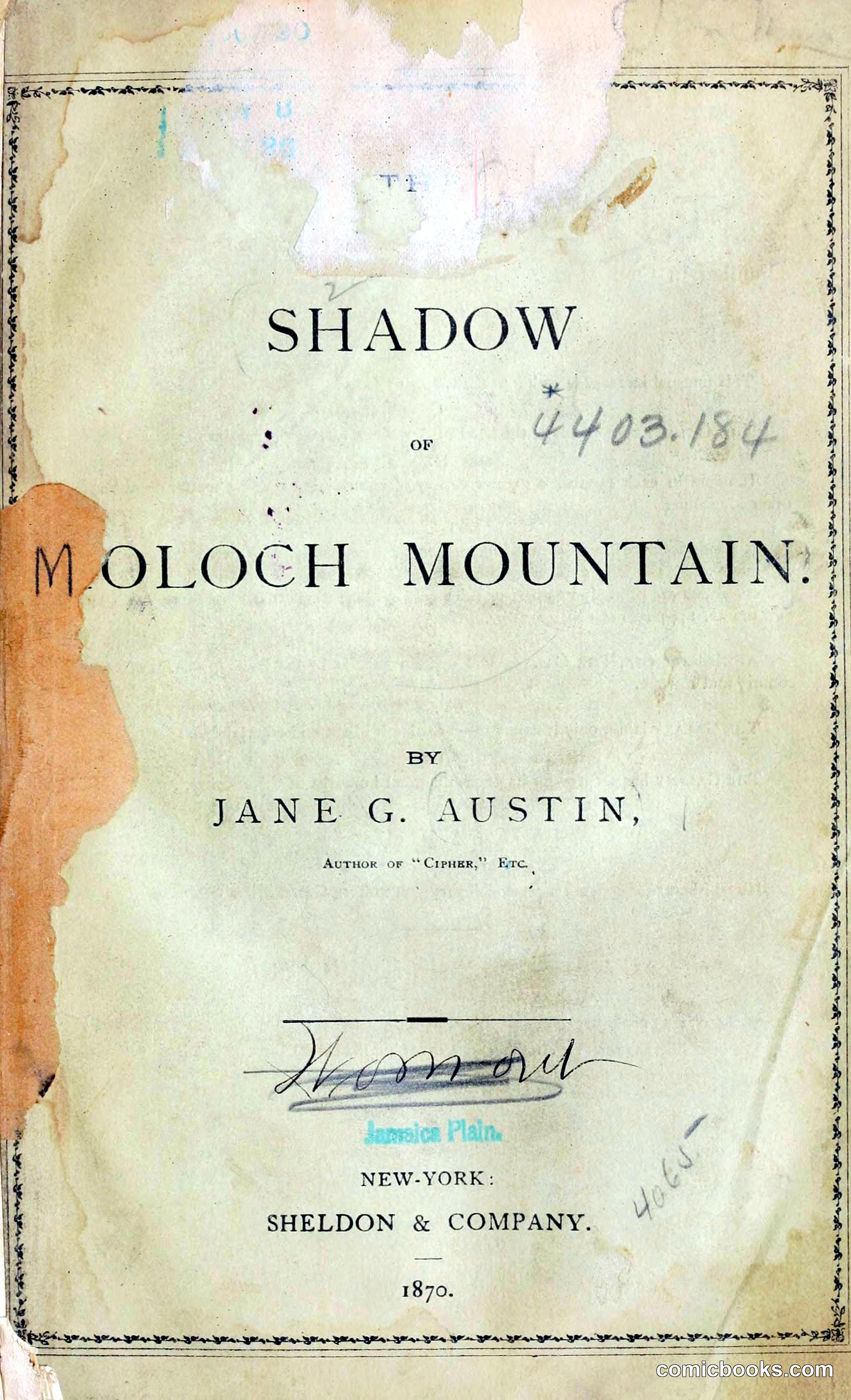 The Shadow of Moloch Mountain