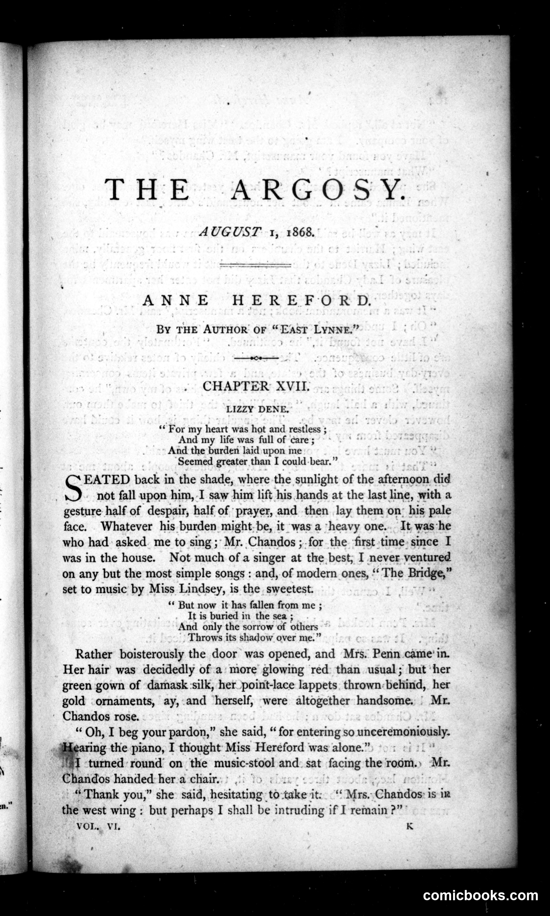 The Argosy, Vol. 6