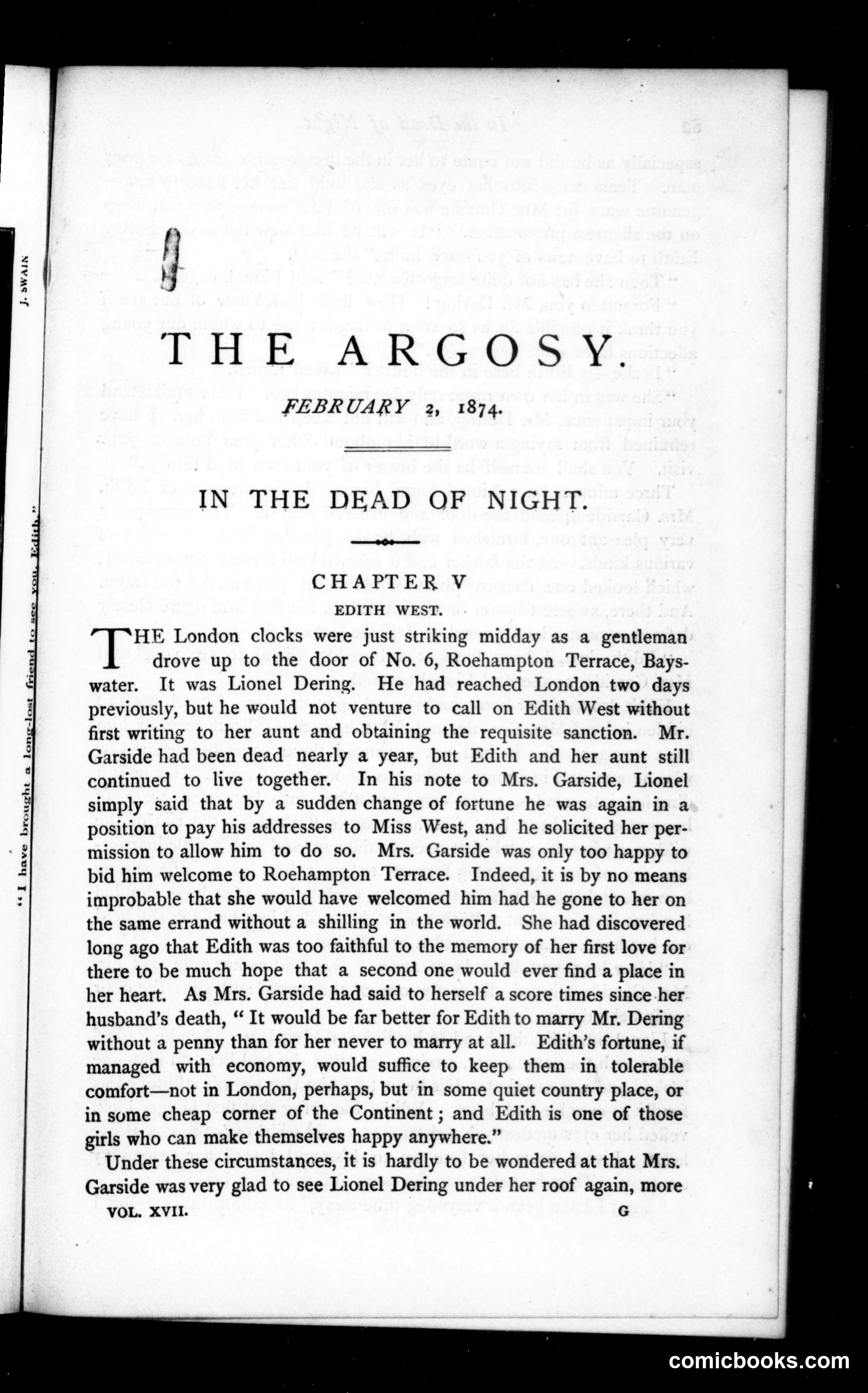 The Argosy, Vol. XVII