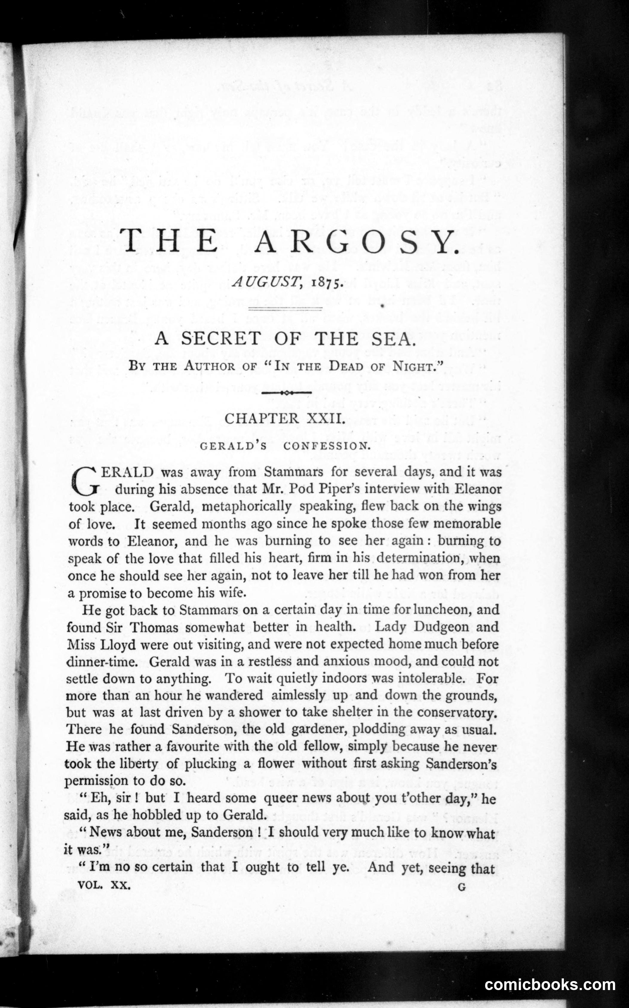 The Argosy, Vol. 20
