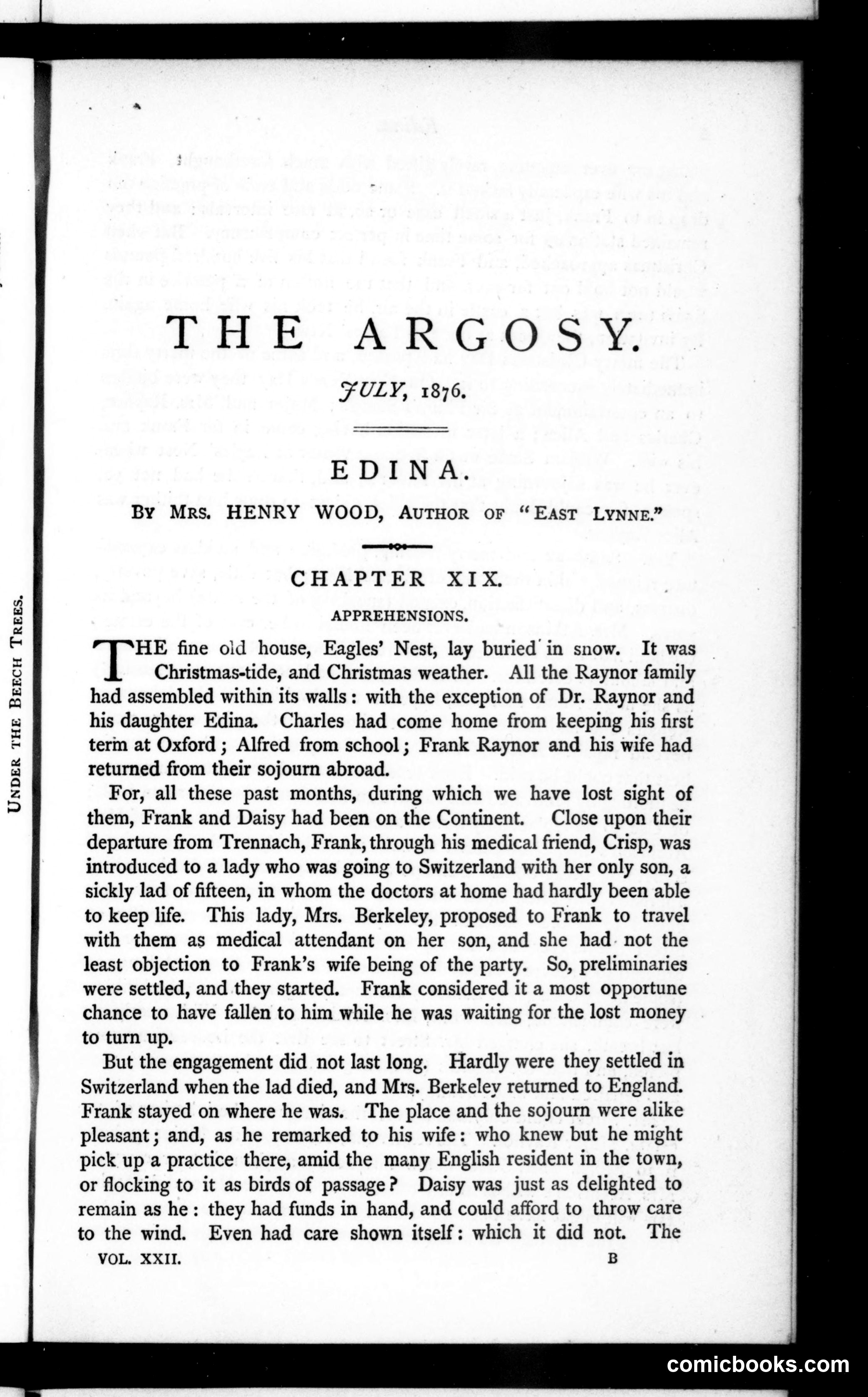 The Argosy, Vol. 22