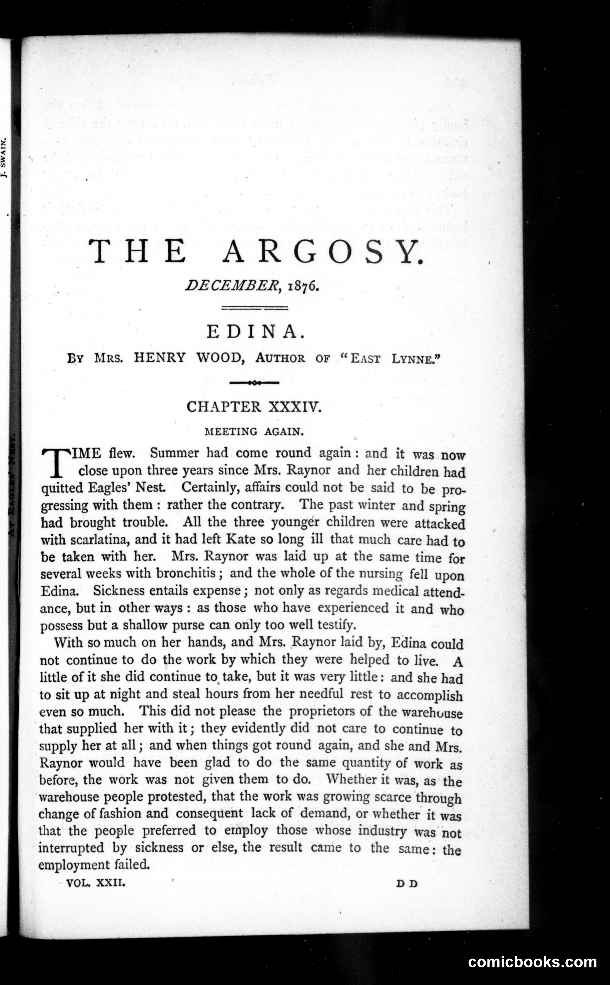 The Argosy, Vol. 22