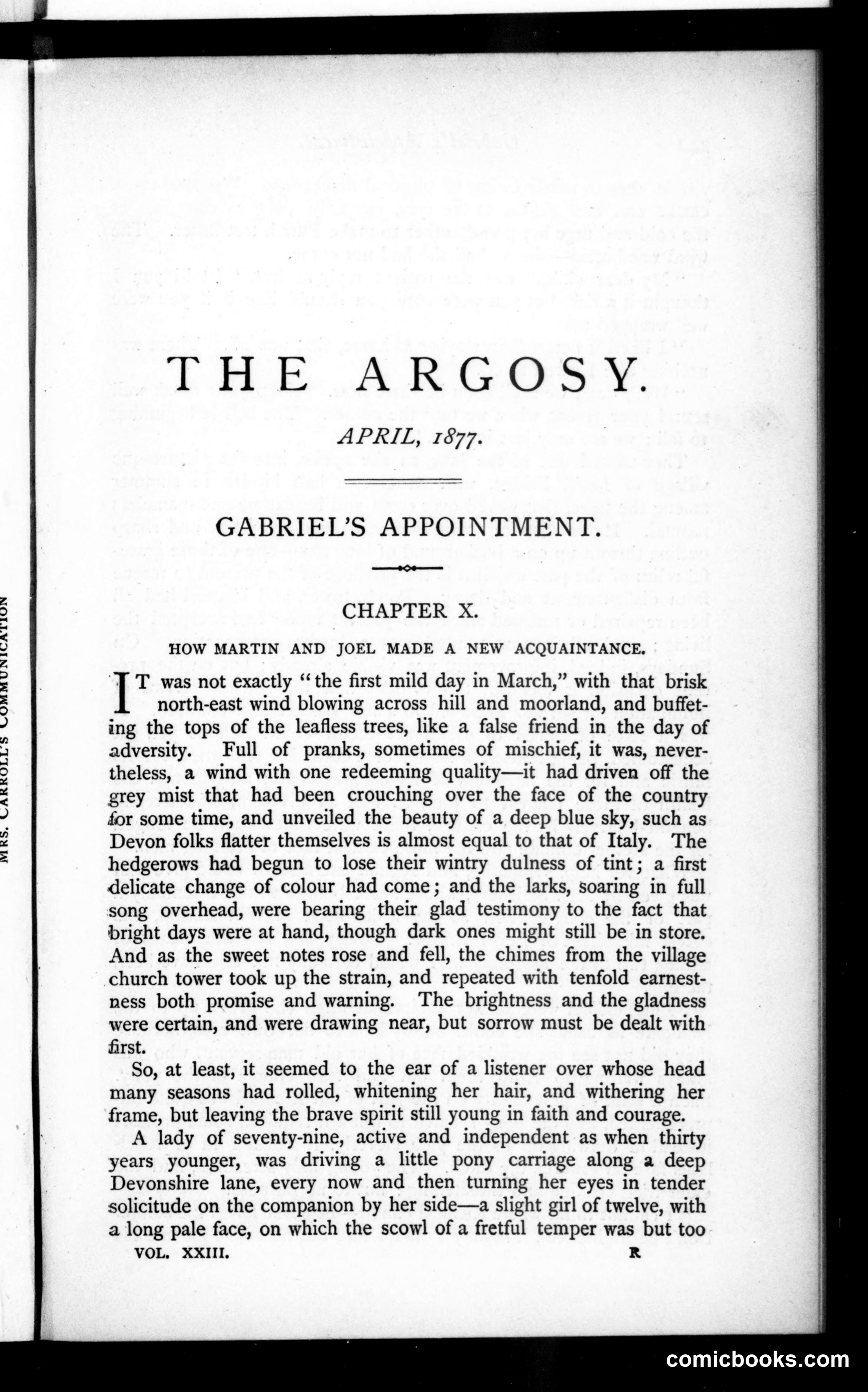 The Argosy, Vol. 23