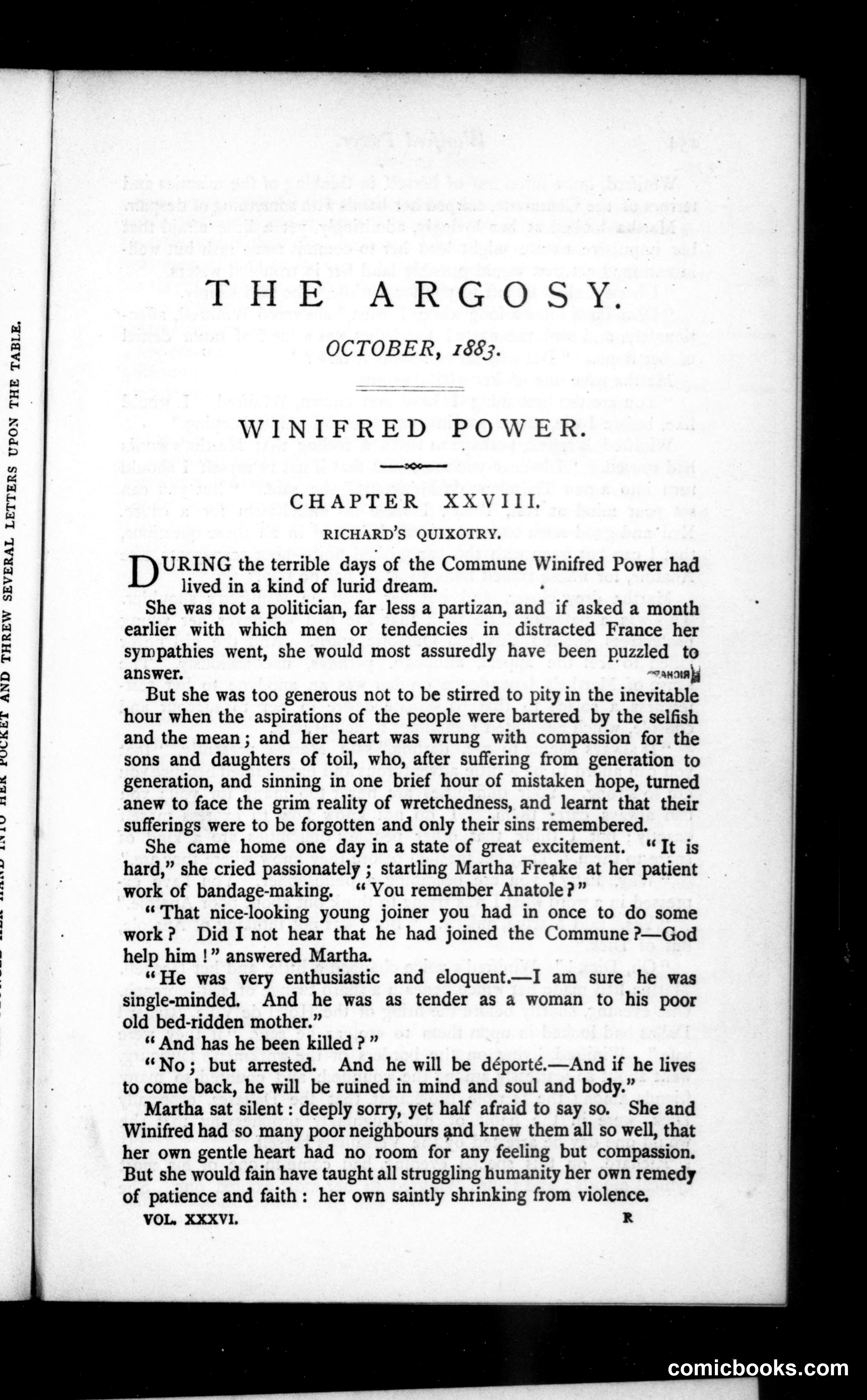 The Argosy, Vol. 36