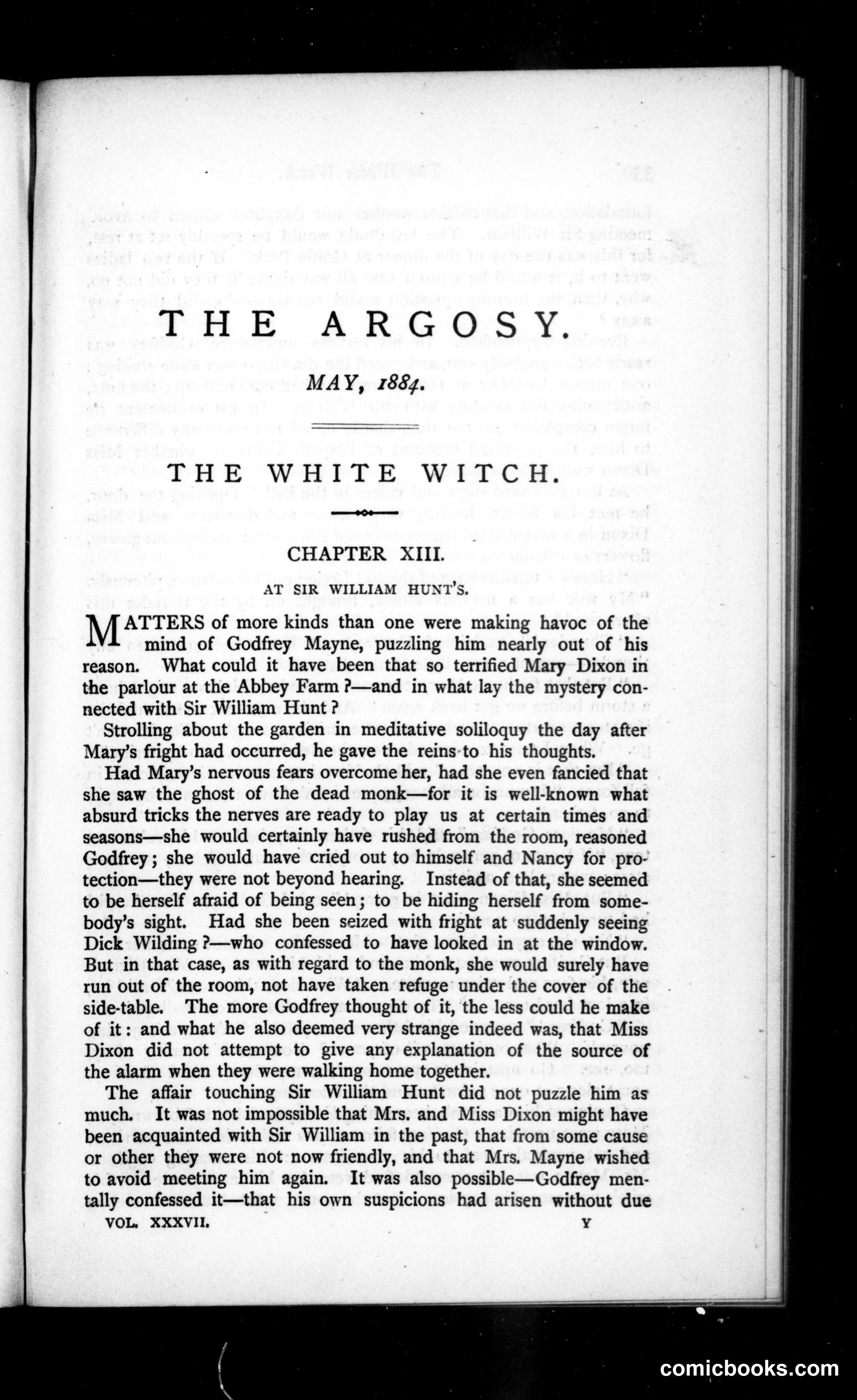 The Argosy, Vol. 37