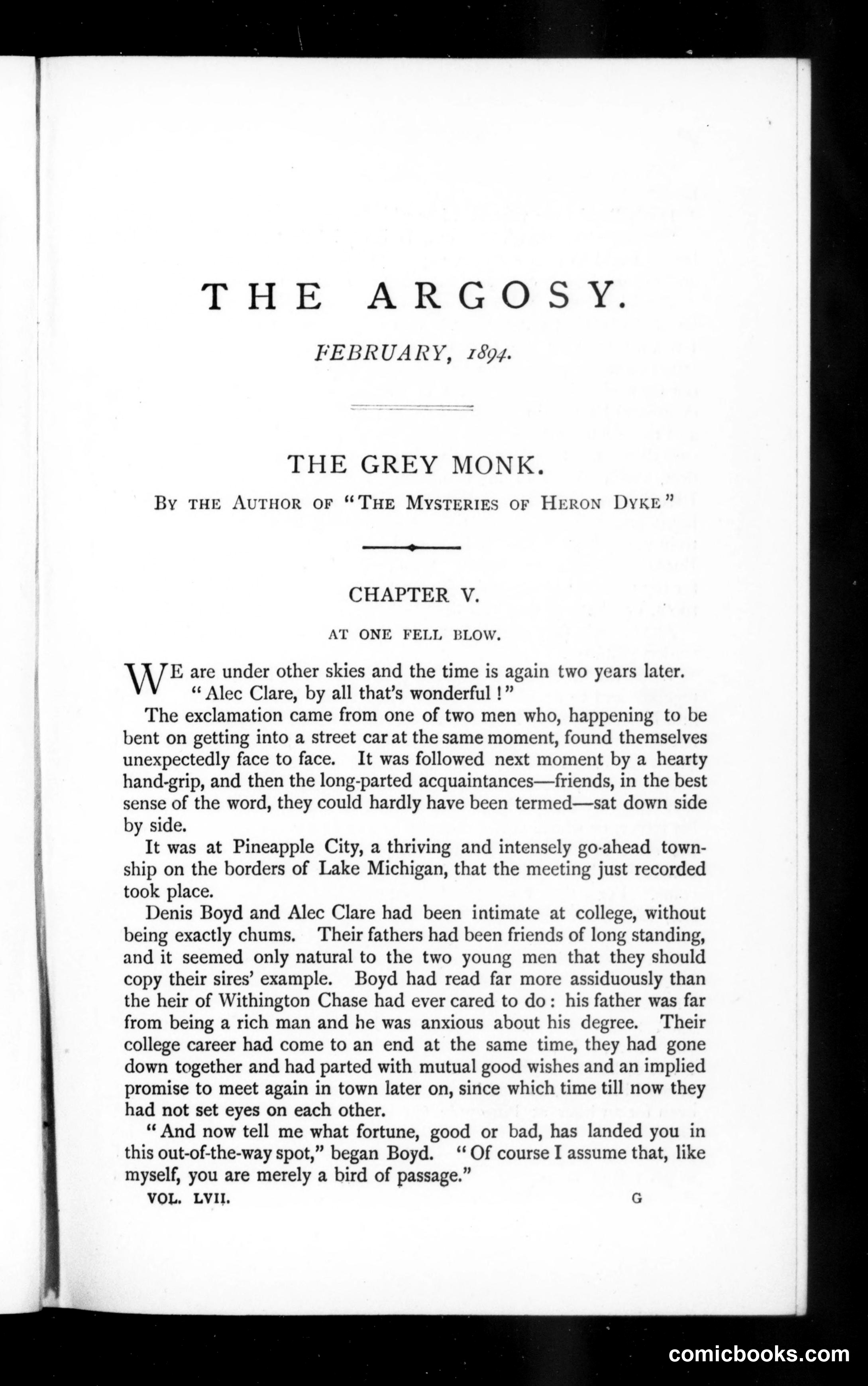 The Argosy, Vol. 57