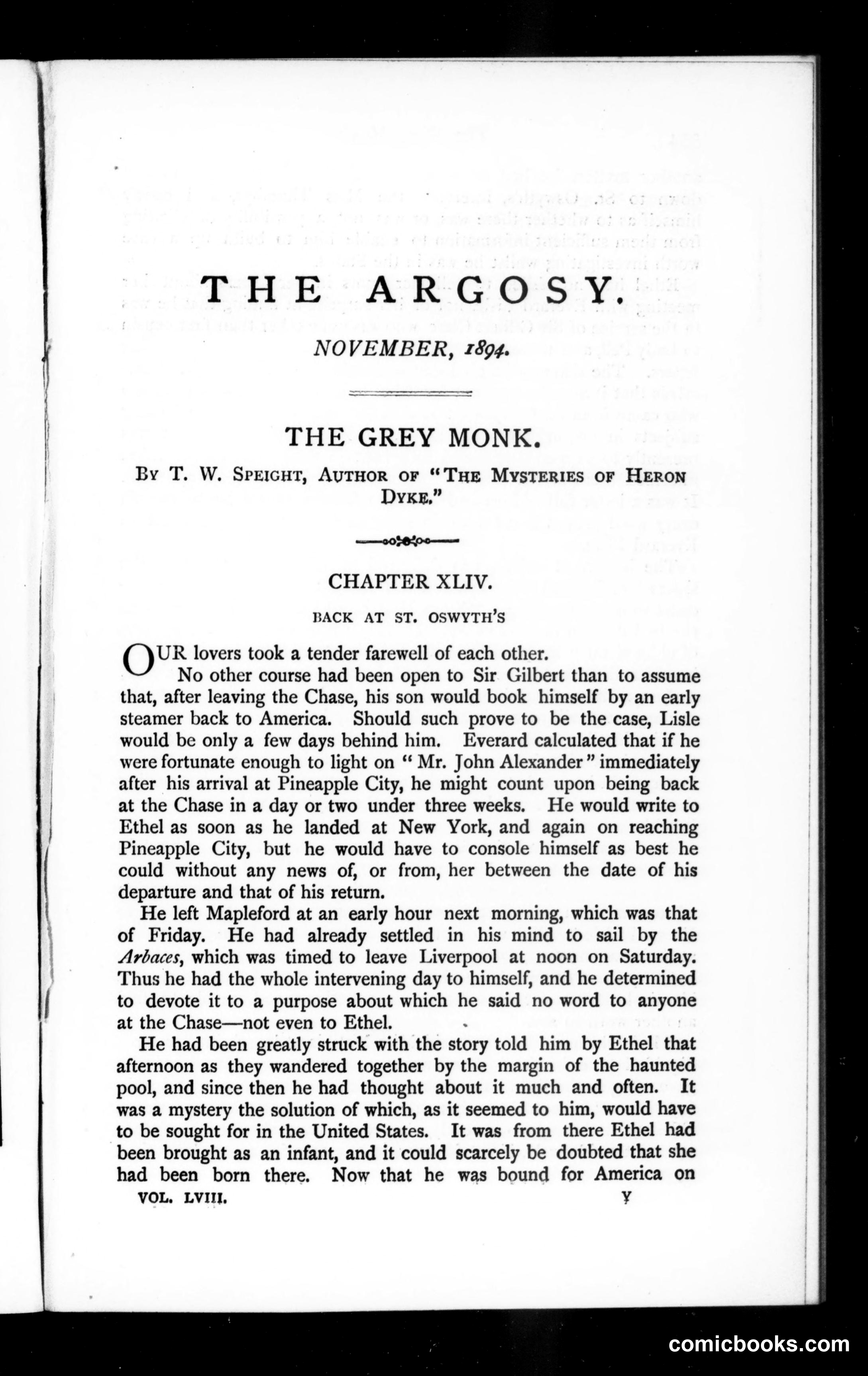 The Argosy, Vol. 58