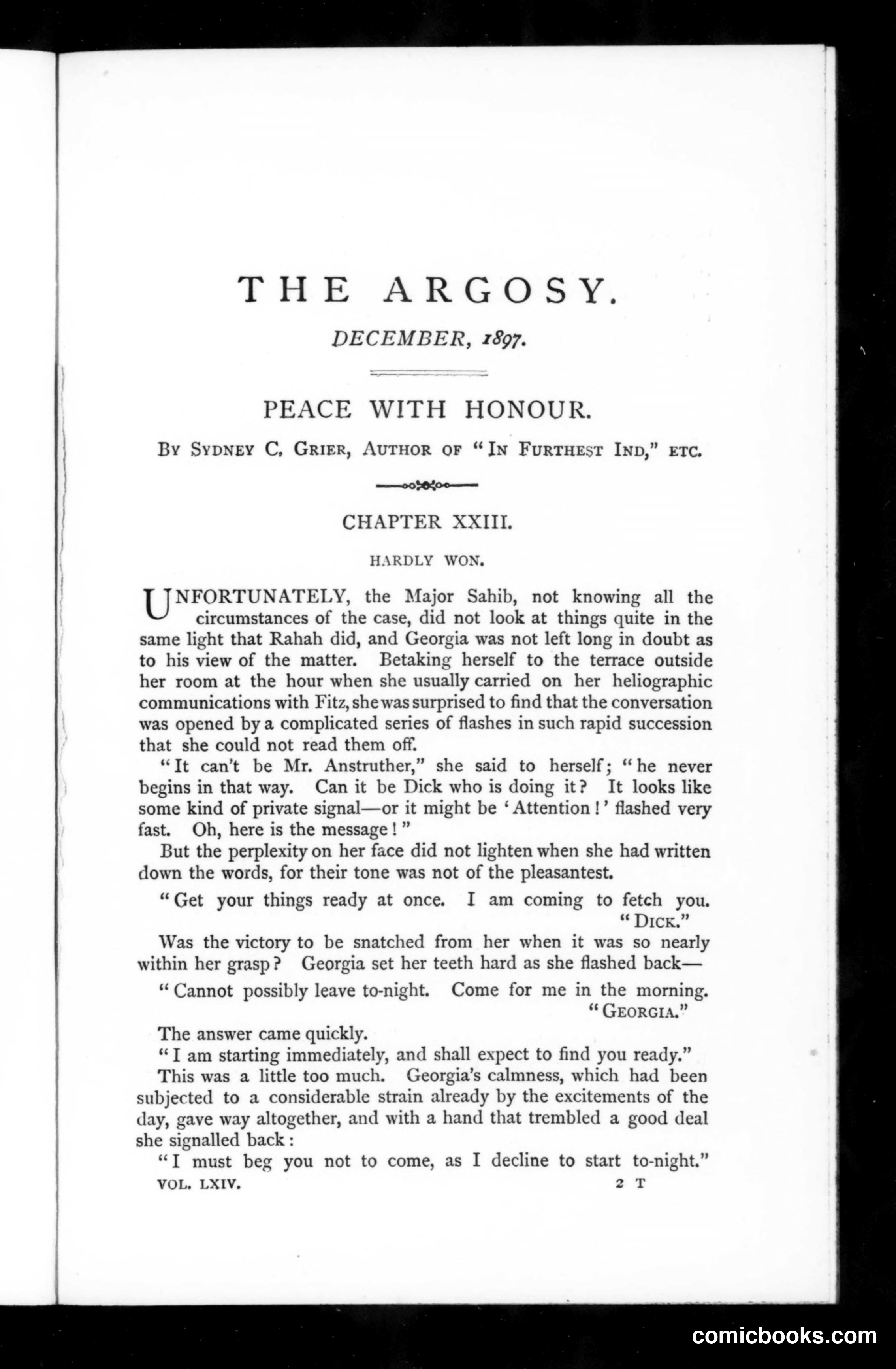 The Argosy, Vol. 64