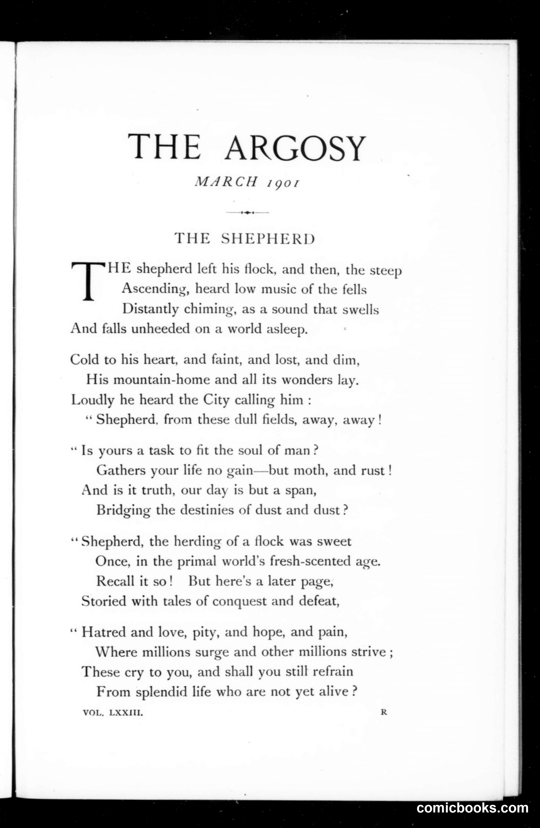The Argosy, Vol. 73