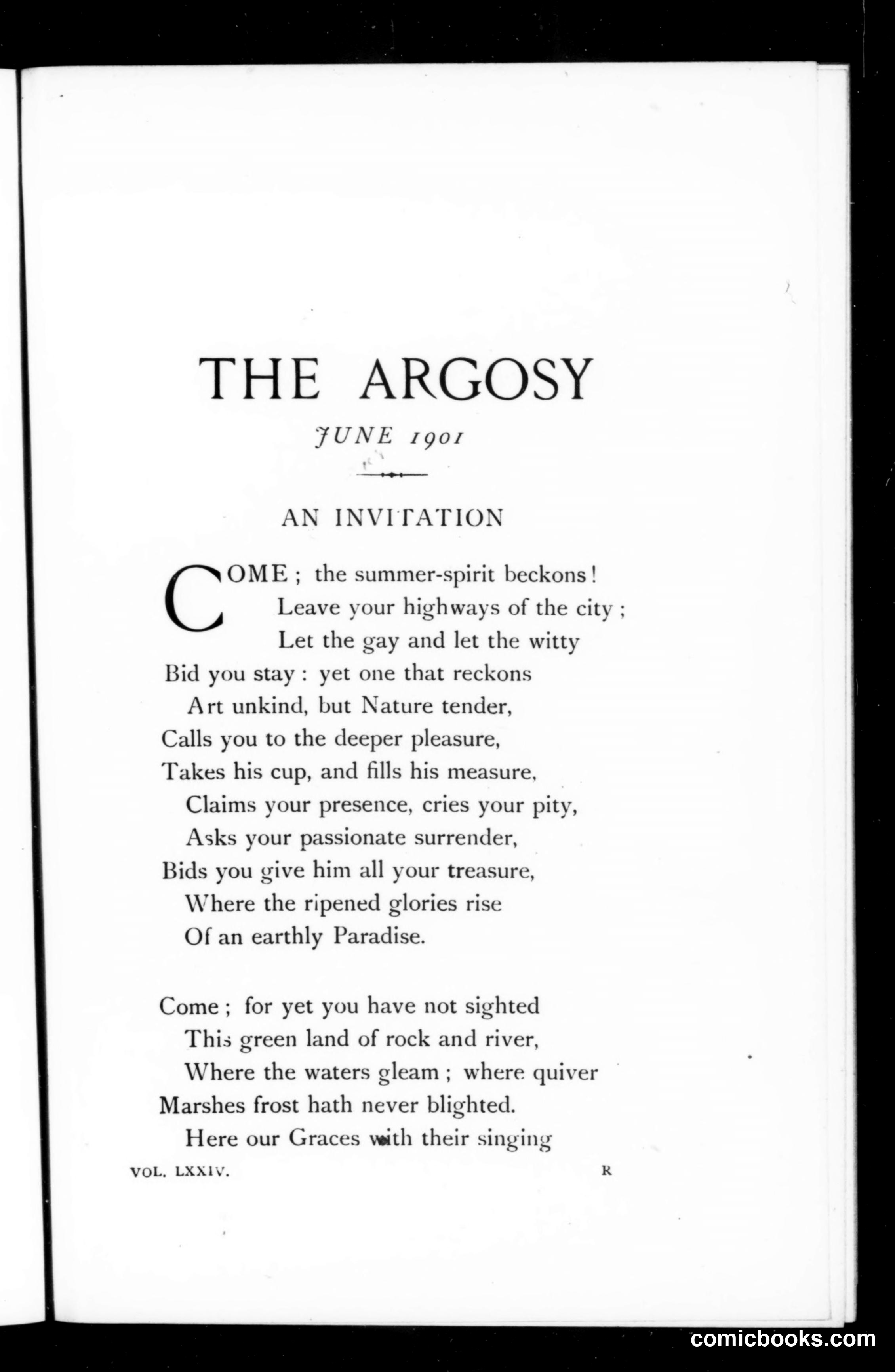The Argosy, Vol. 74