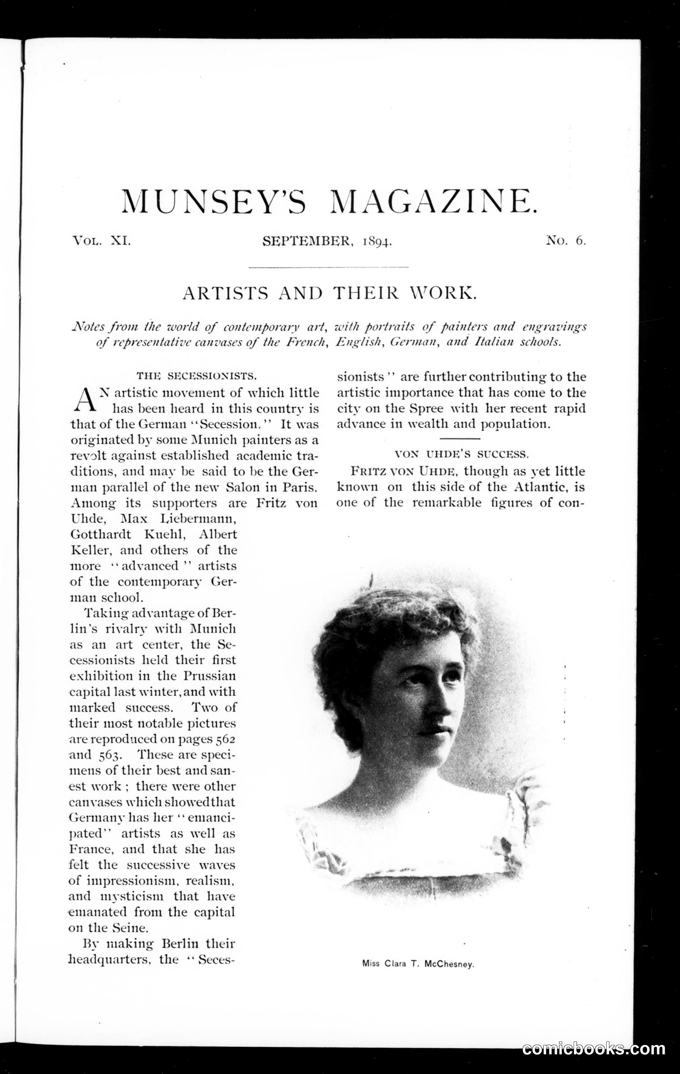 Munsey's Magazine, September 1894