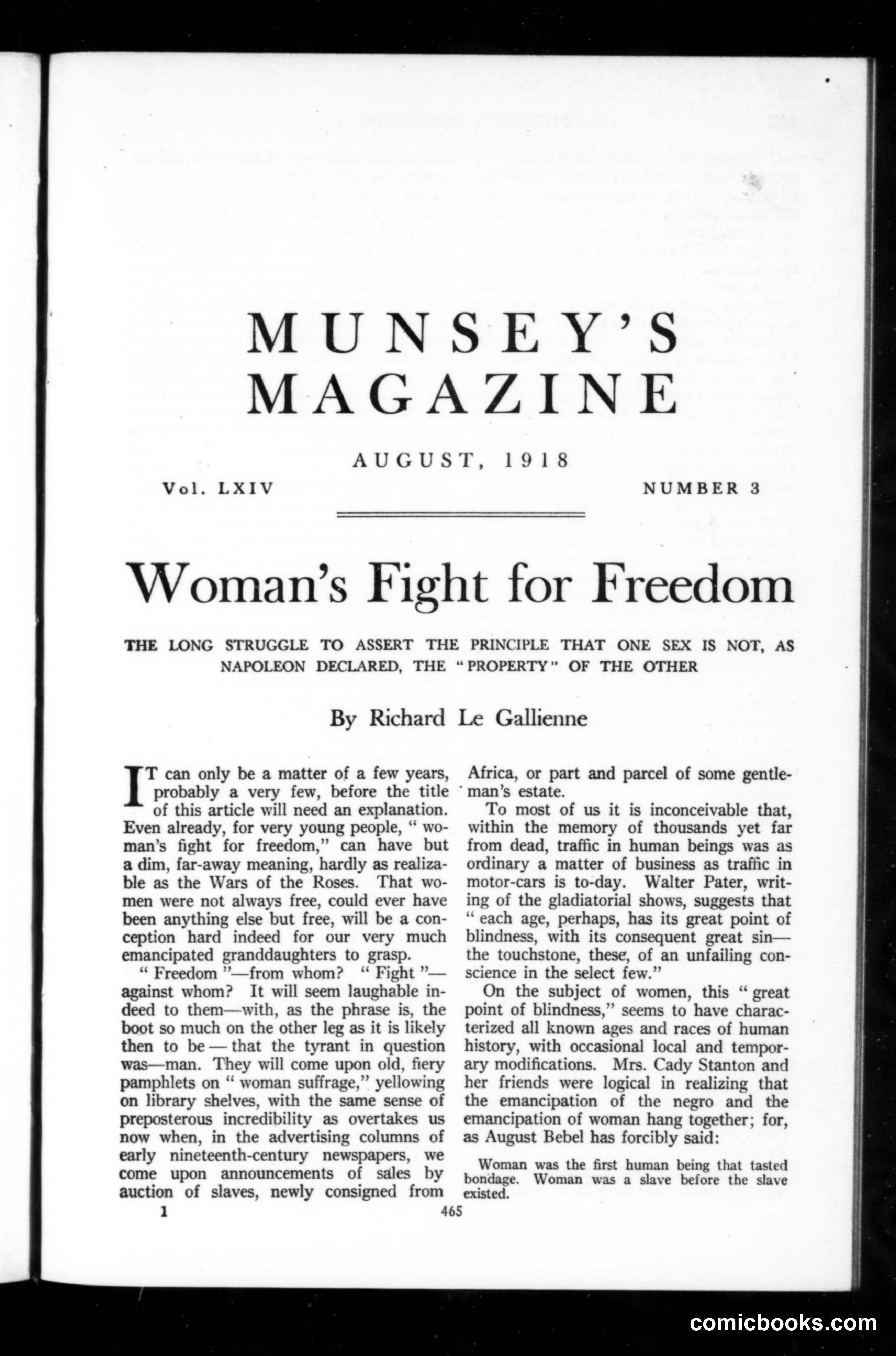 Munsey's Magazine, August 1918