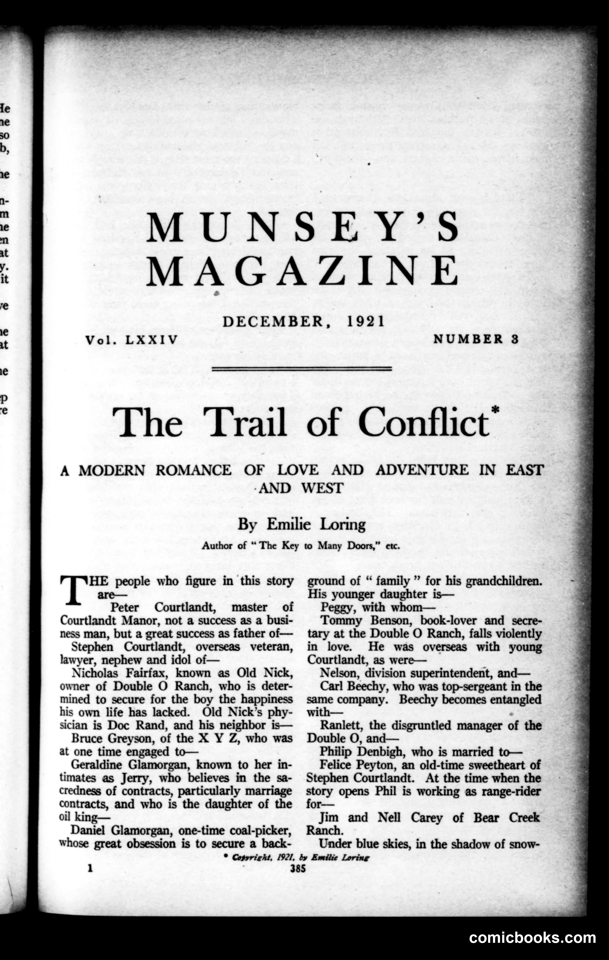 Munsey's Magazine, December 1921