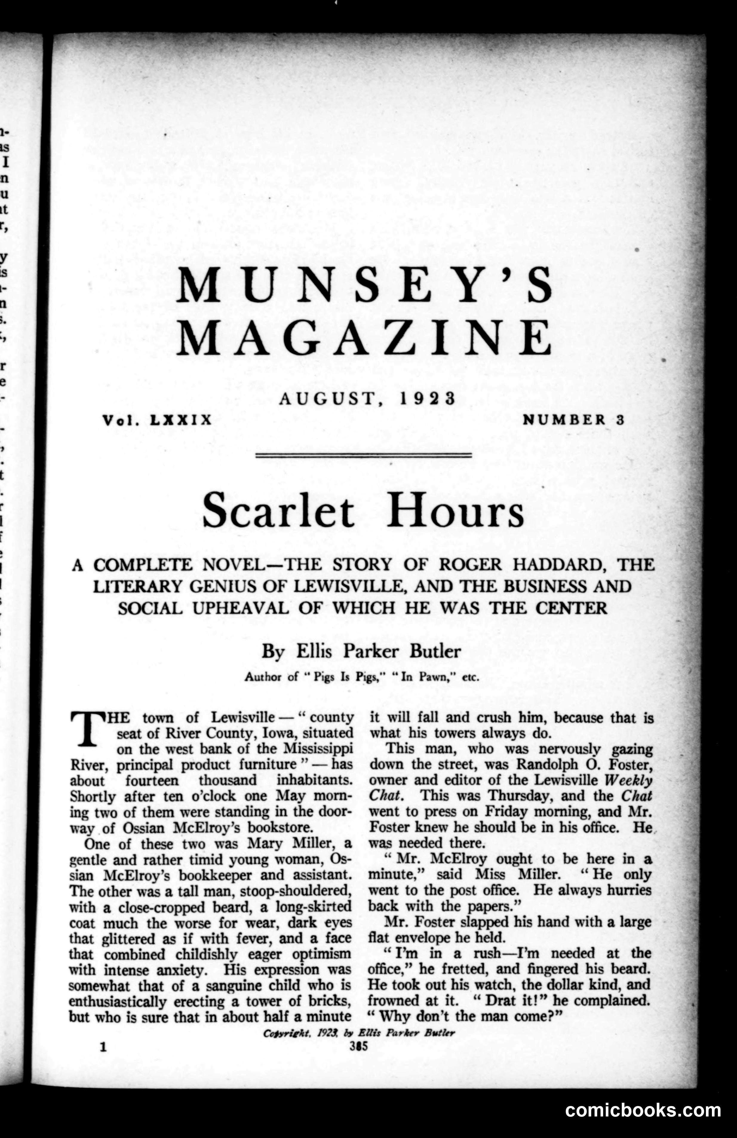 Munsey's Magazine, August 1923