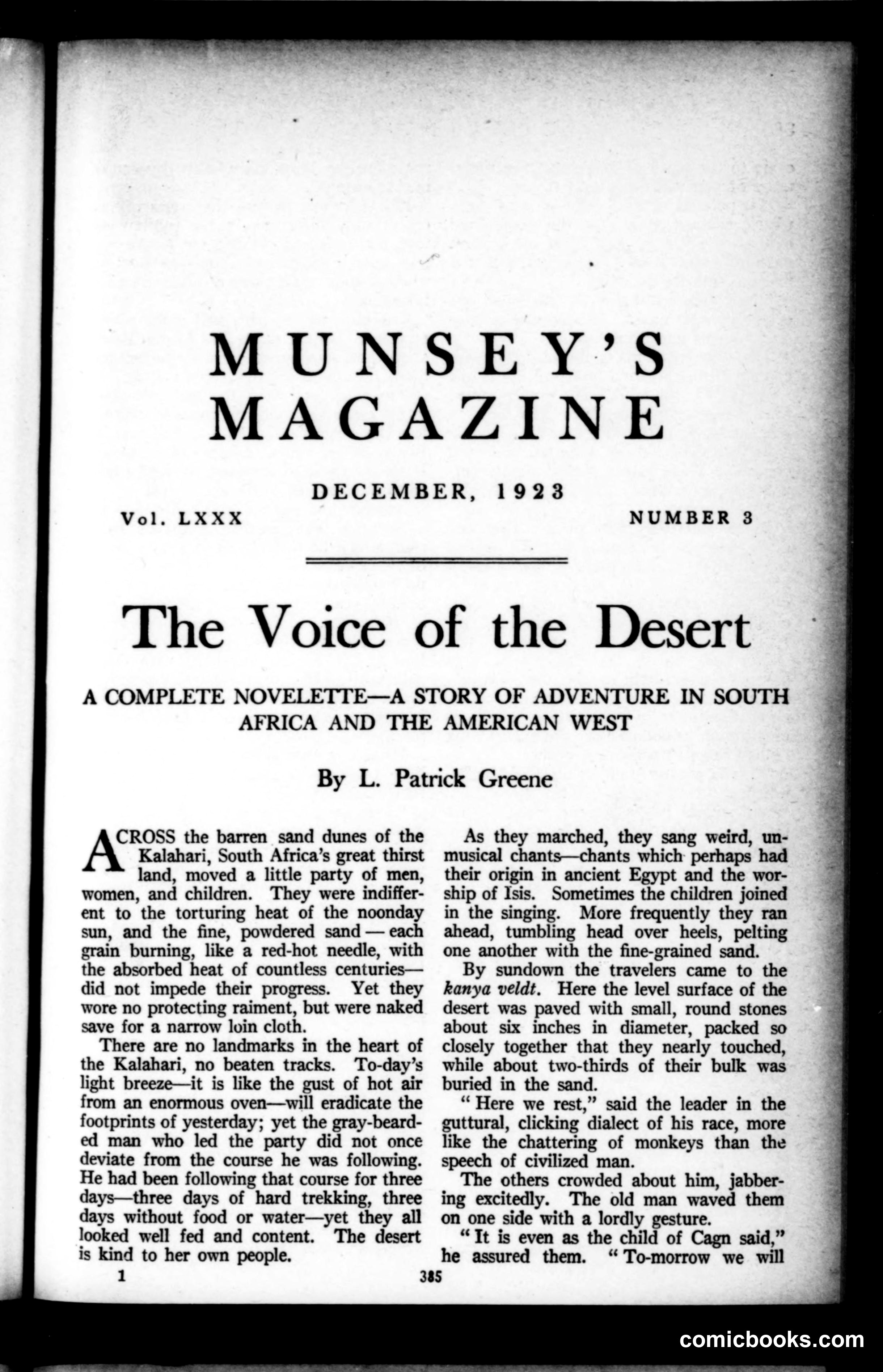Munsey's Magazine, December 1923
