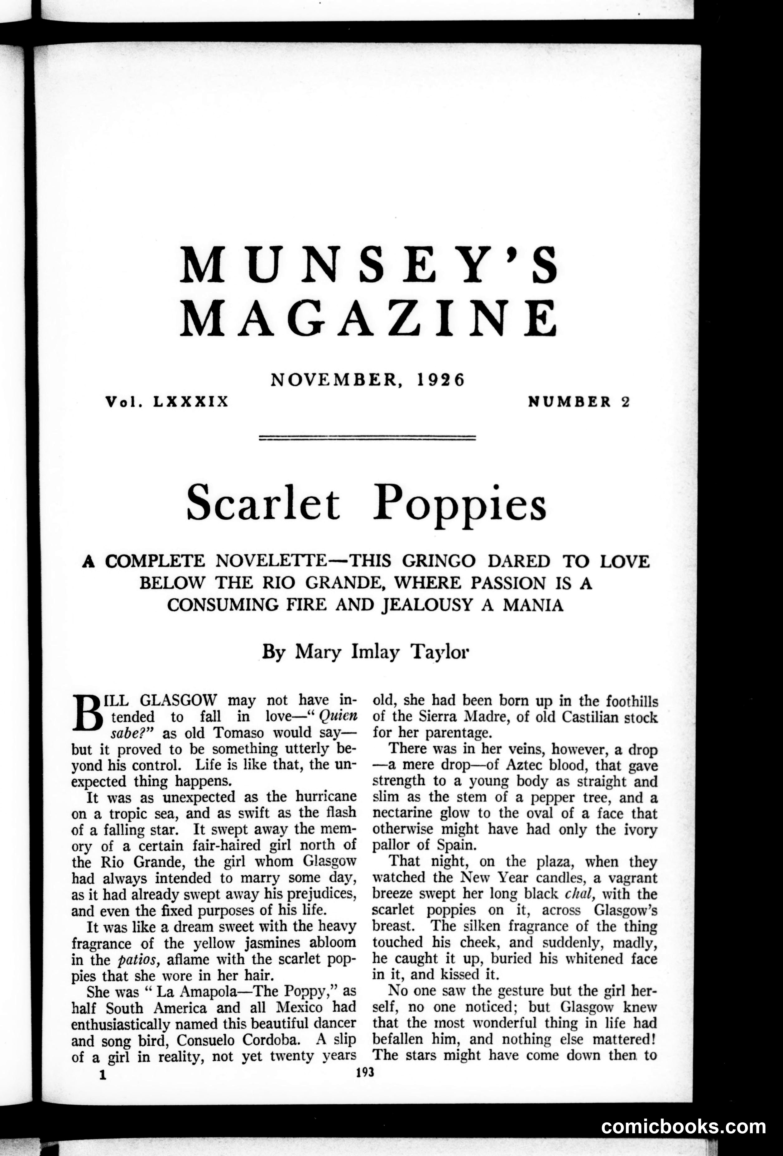 Munsey's Magazine, November 1926
