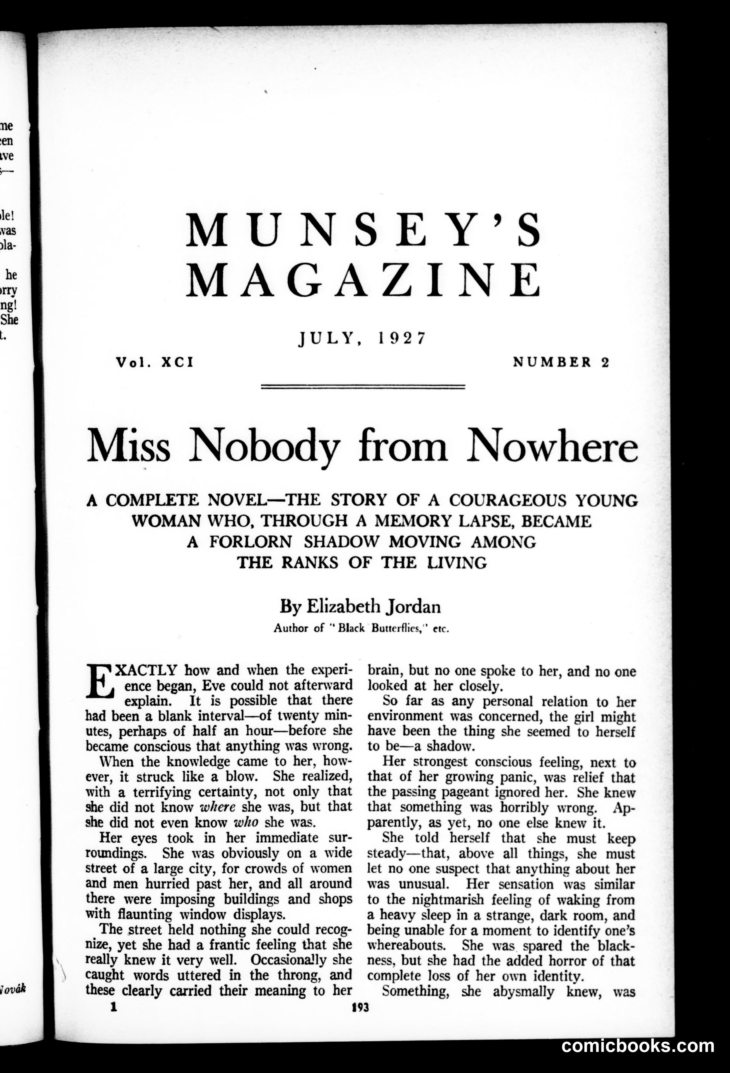 Munsey's Magazine, July 1927