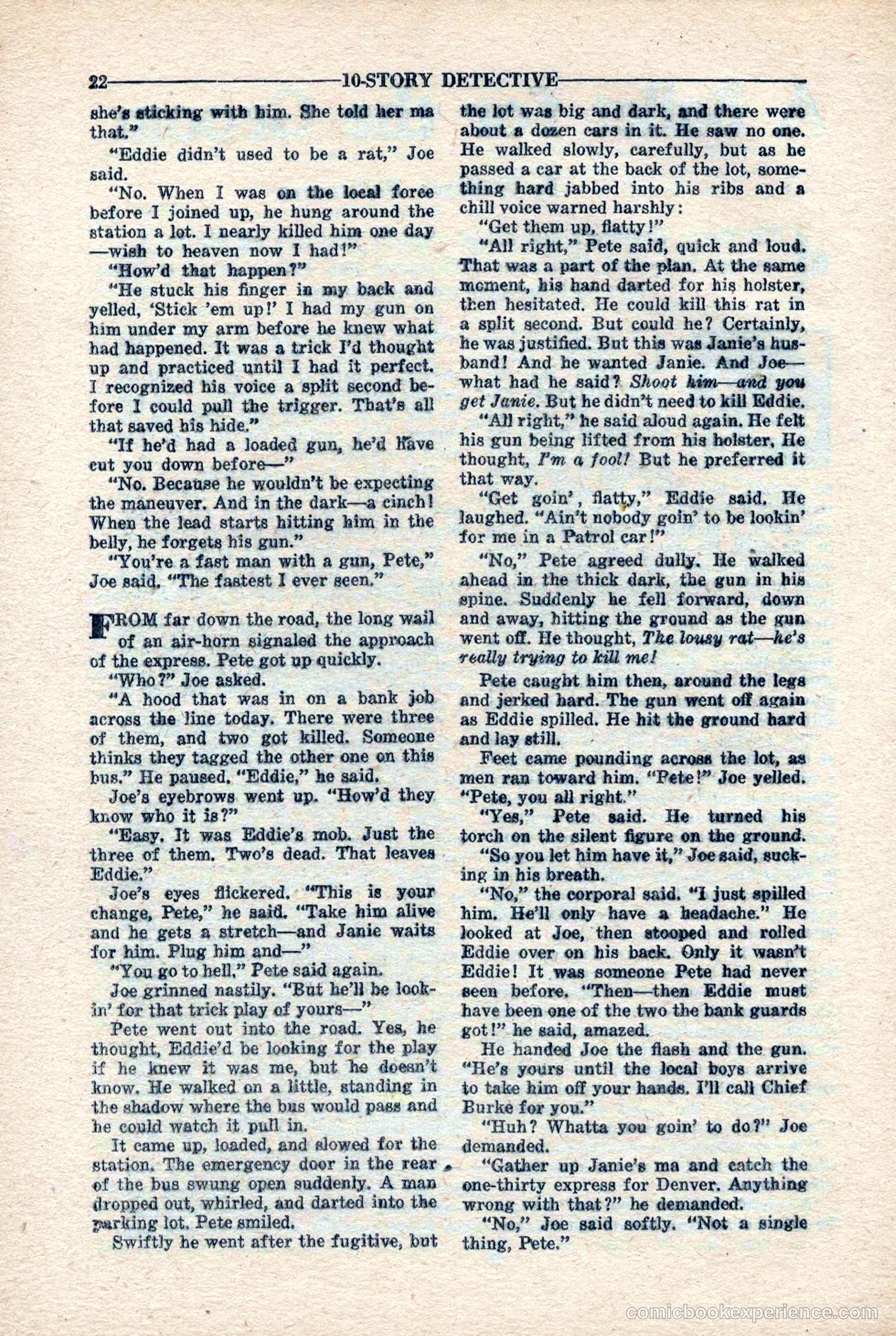 10-Story Detective Magazine, April 1946 — page 24 of 84