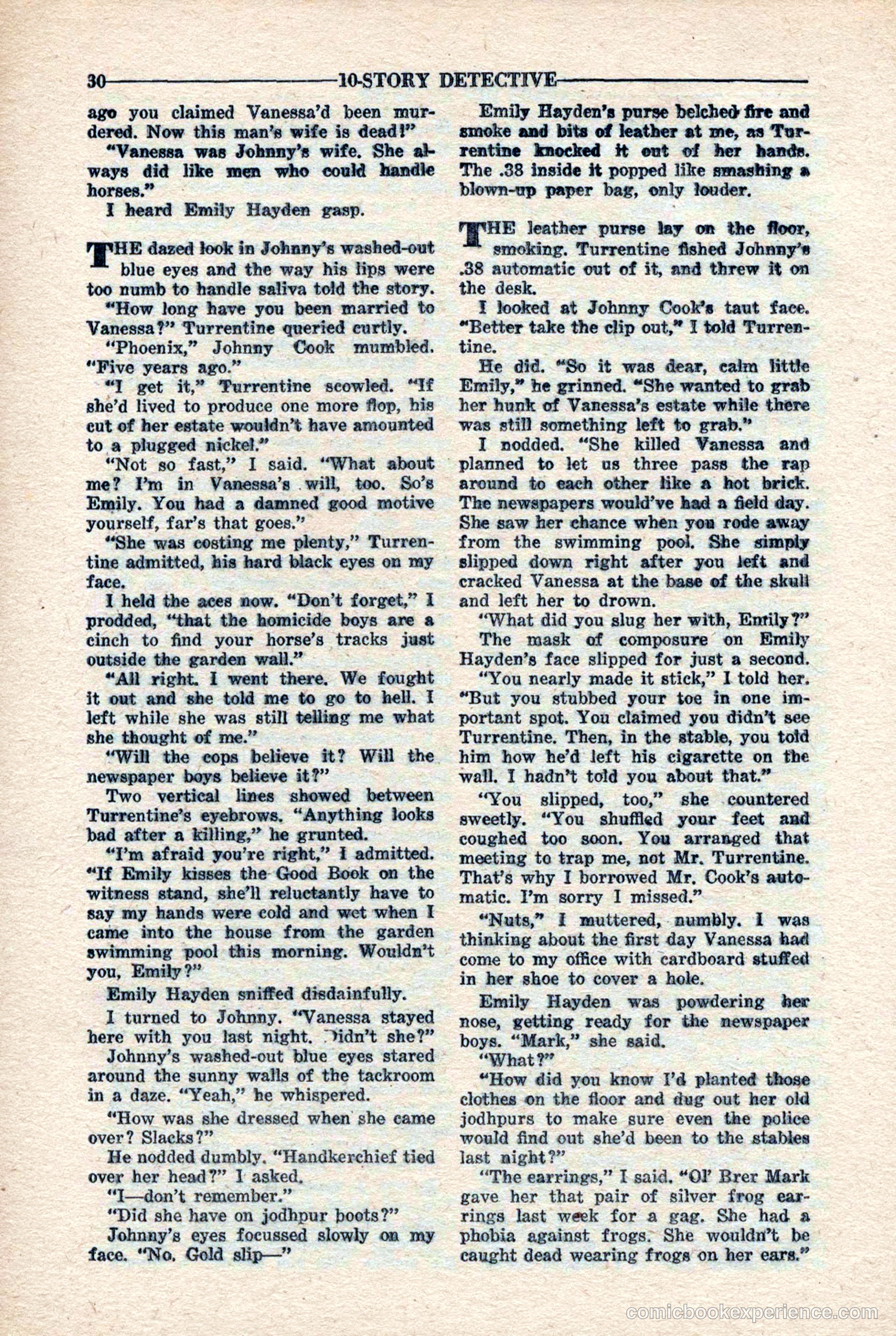 10-Story Detective Magazine, April 1946 — page 32 of 84
