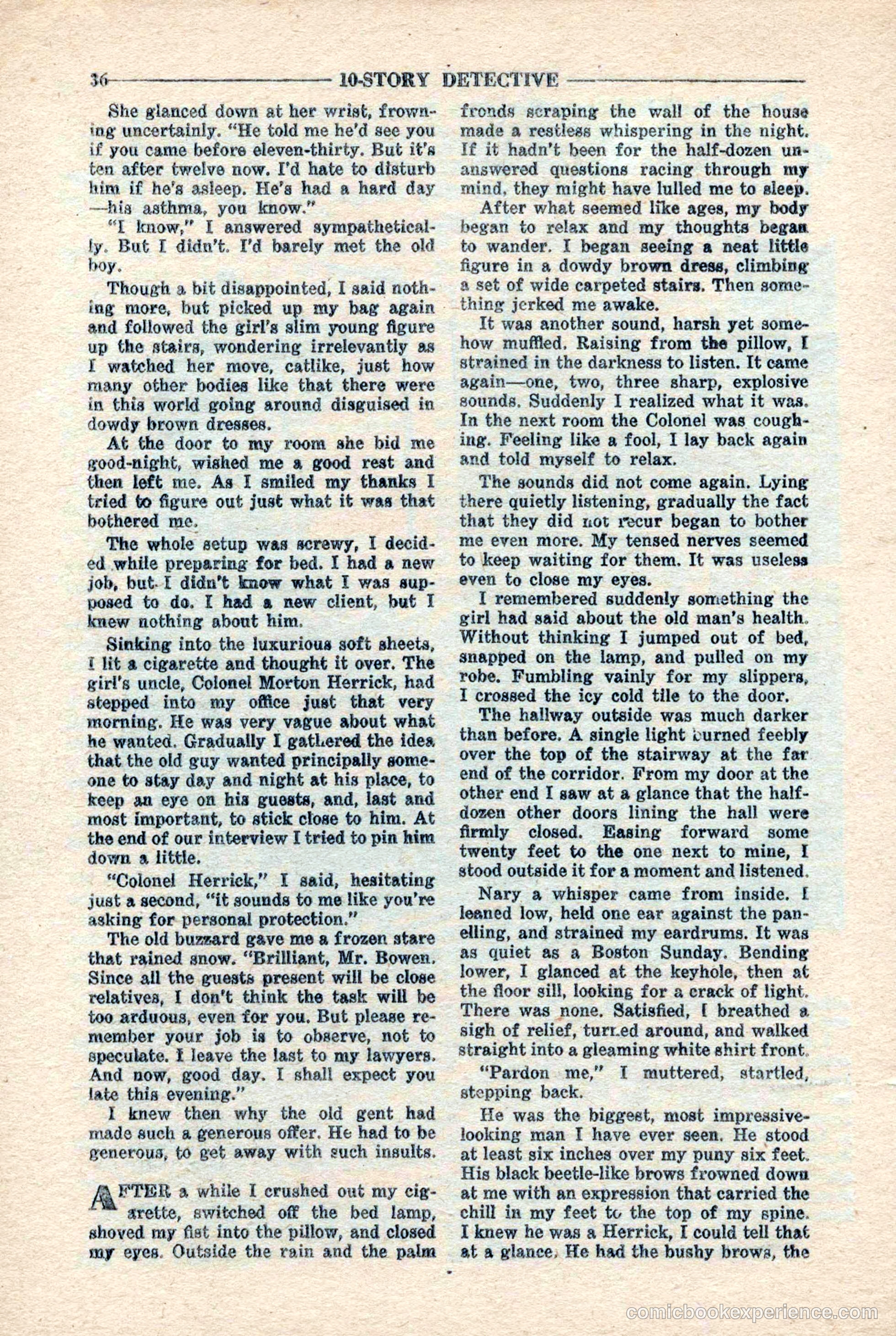 10-Story Detective Magazine, April 1946 — page 38 of 84