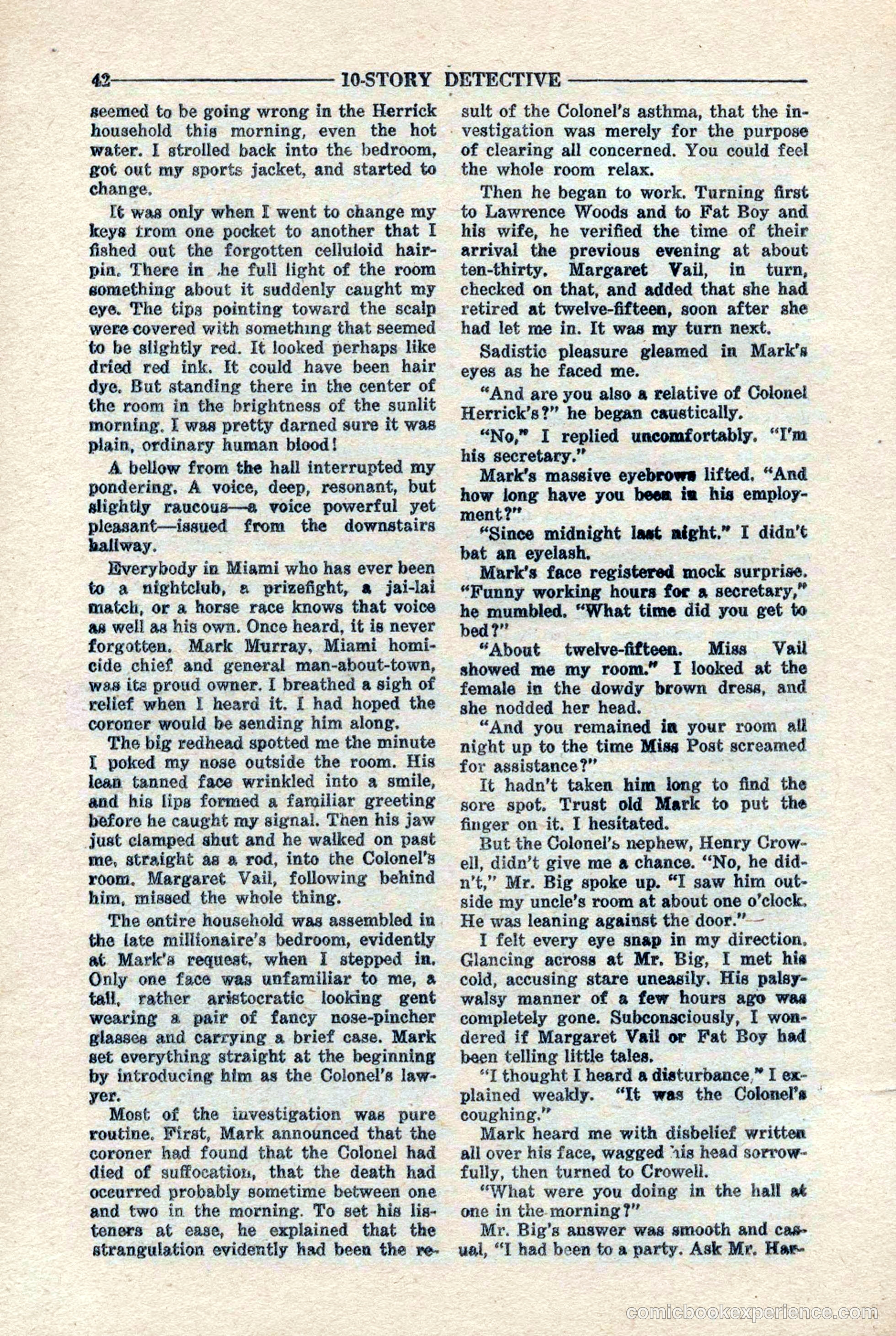 10-Story Detective Magazine, April 1946 — page 44 of 84