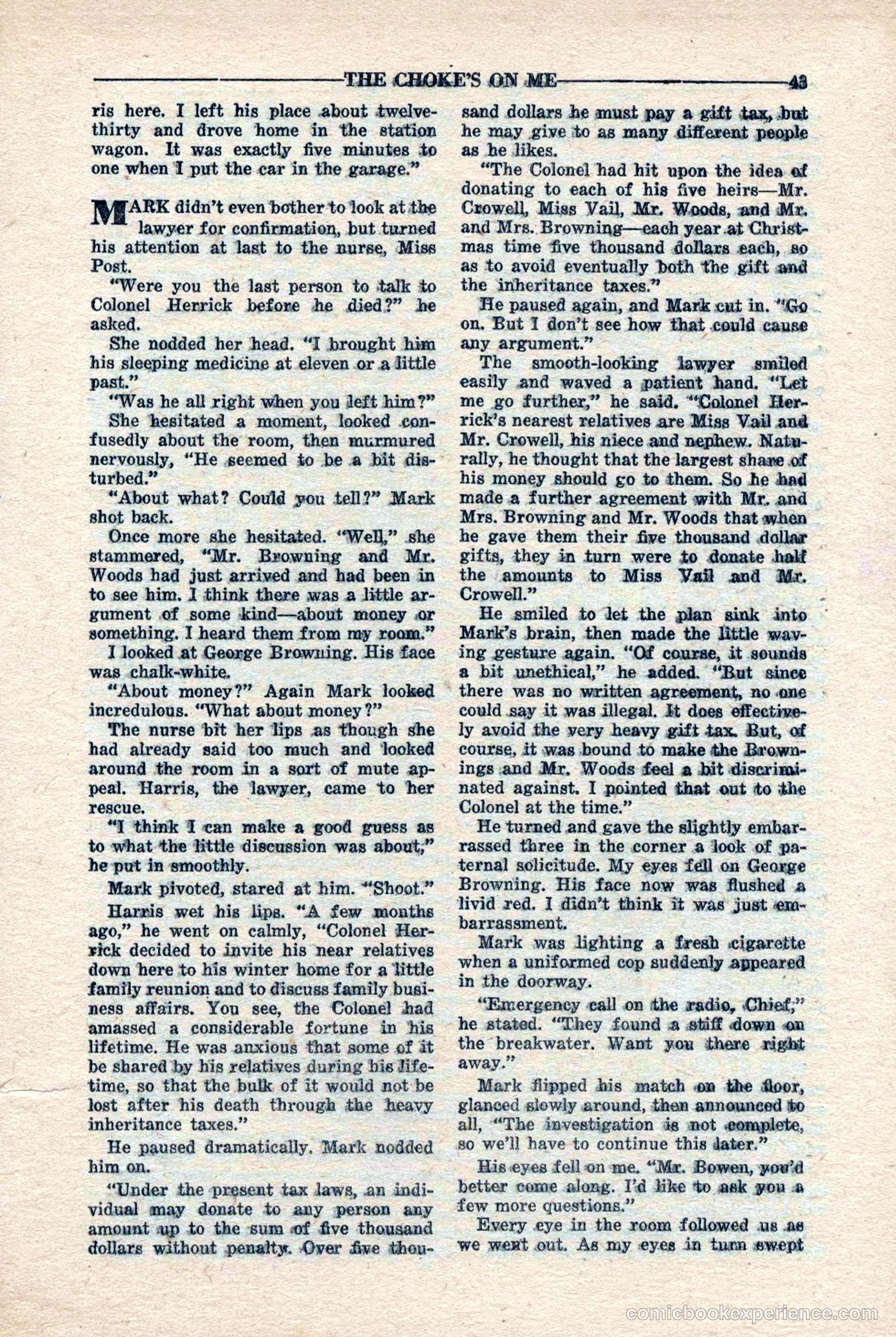 10-Story Detective Magazine, April 1946 — page 45 of 84