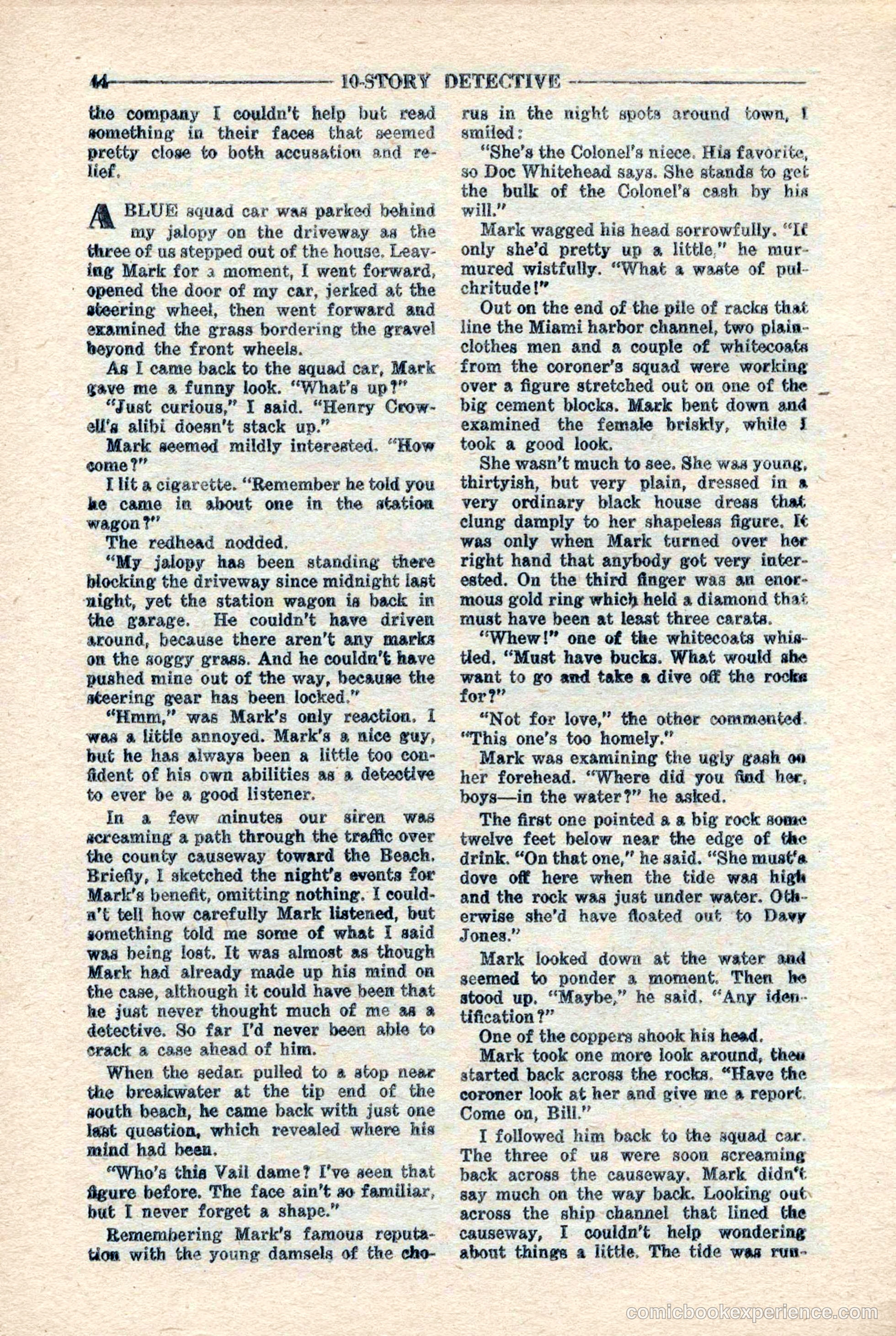 10-Story Detective Magazine, April 1946 — page 46 of 84
