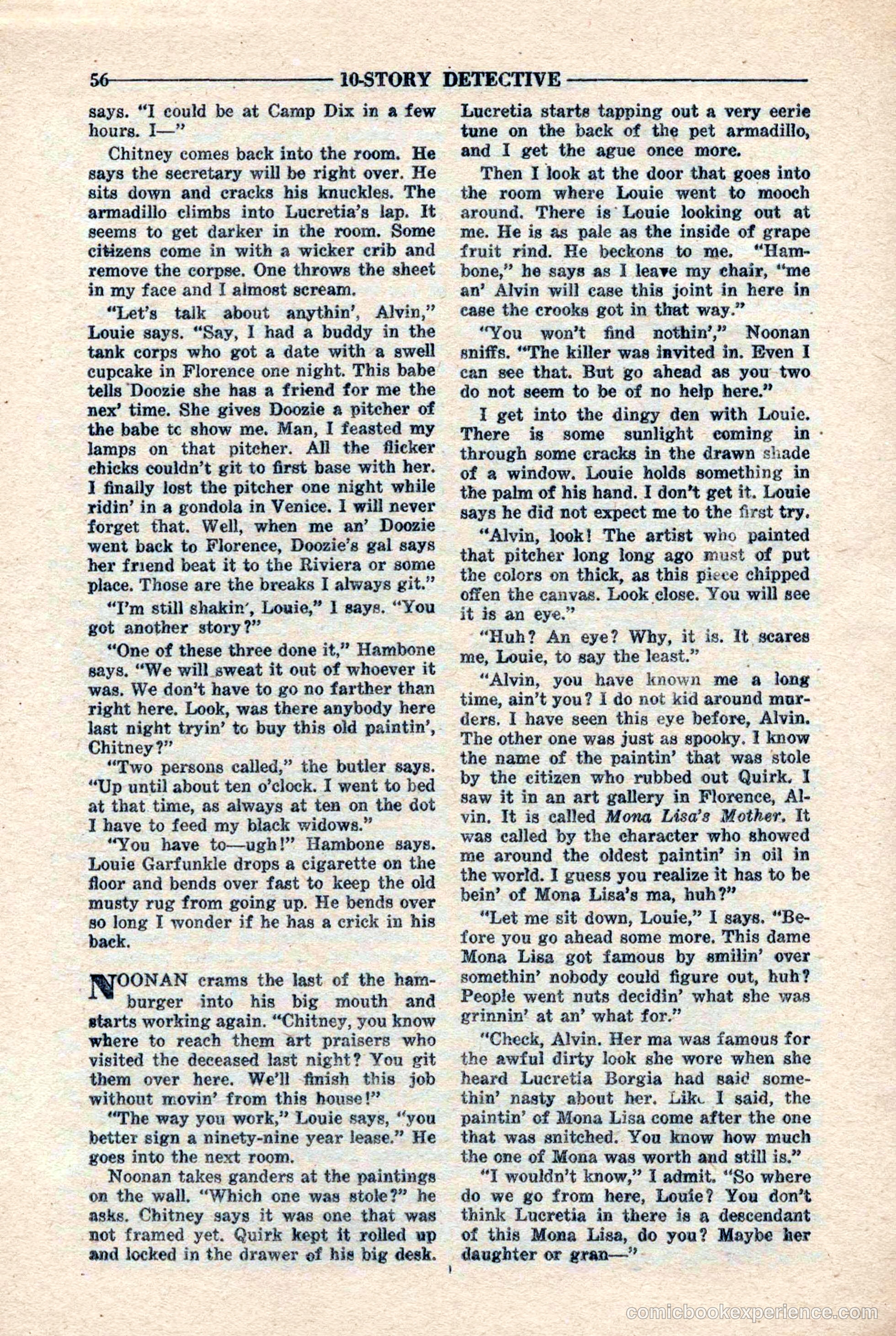 10-Story Detective Magazine, April 1946 — page 58 of 84