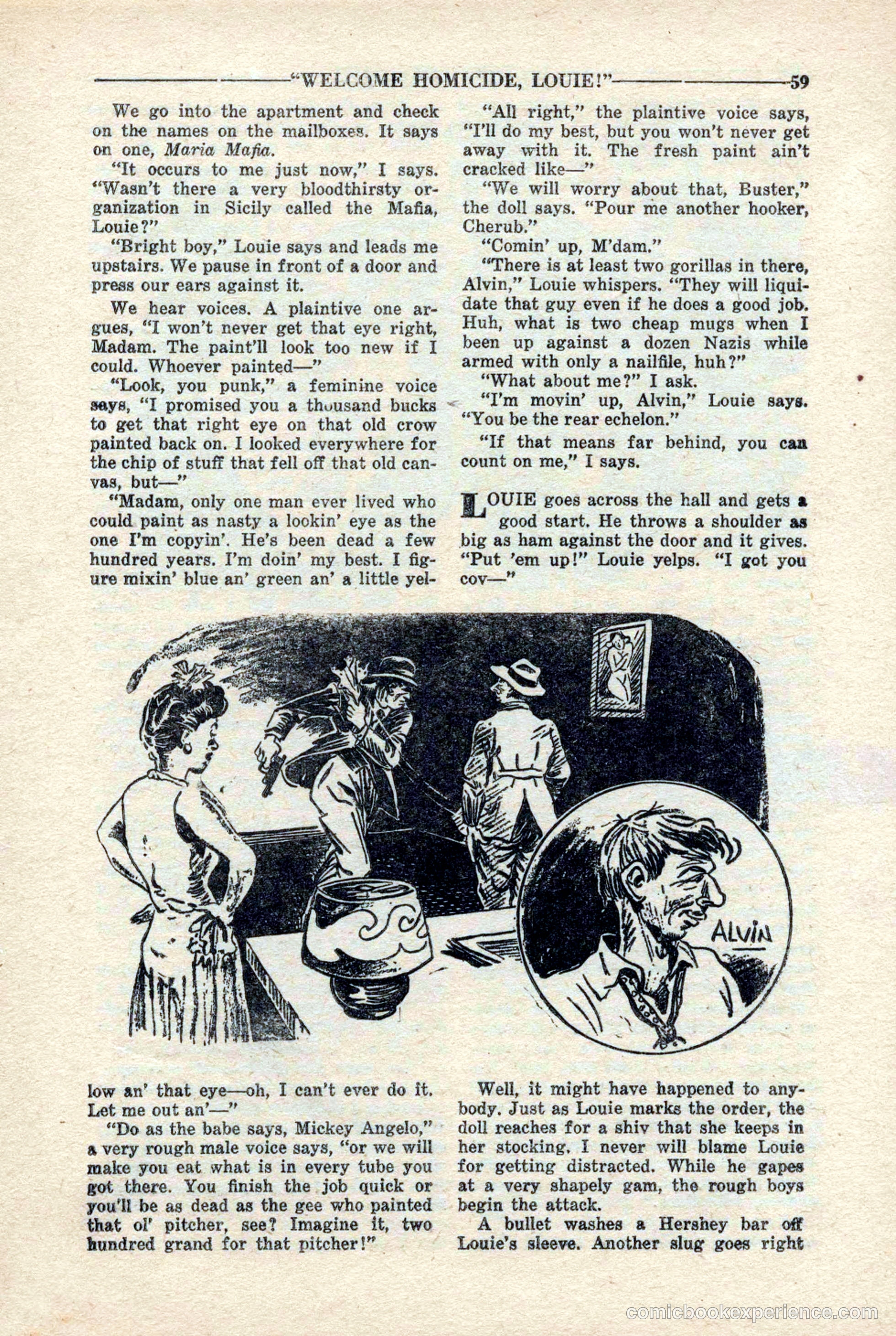 10-Story Detective Magazine, April 1946 — page 61 of 84