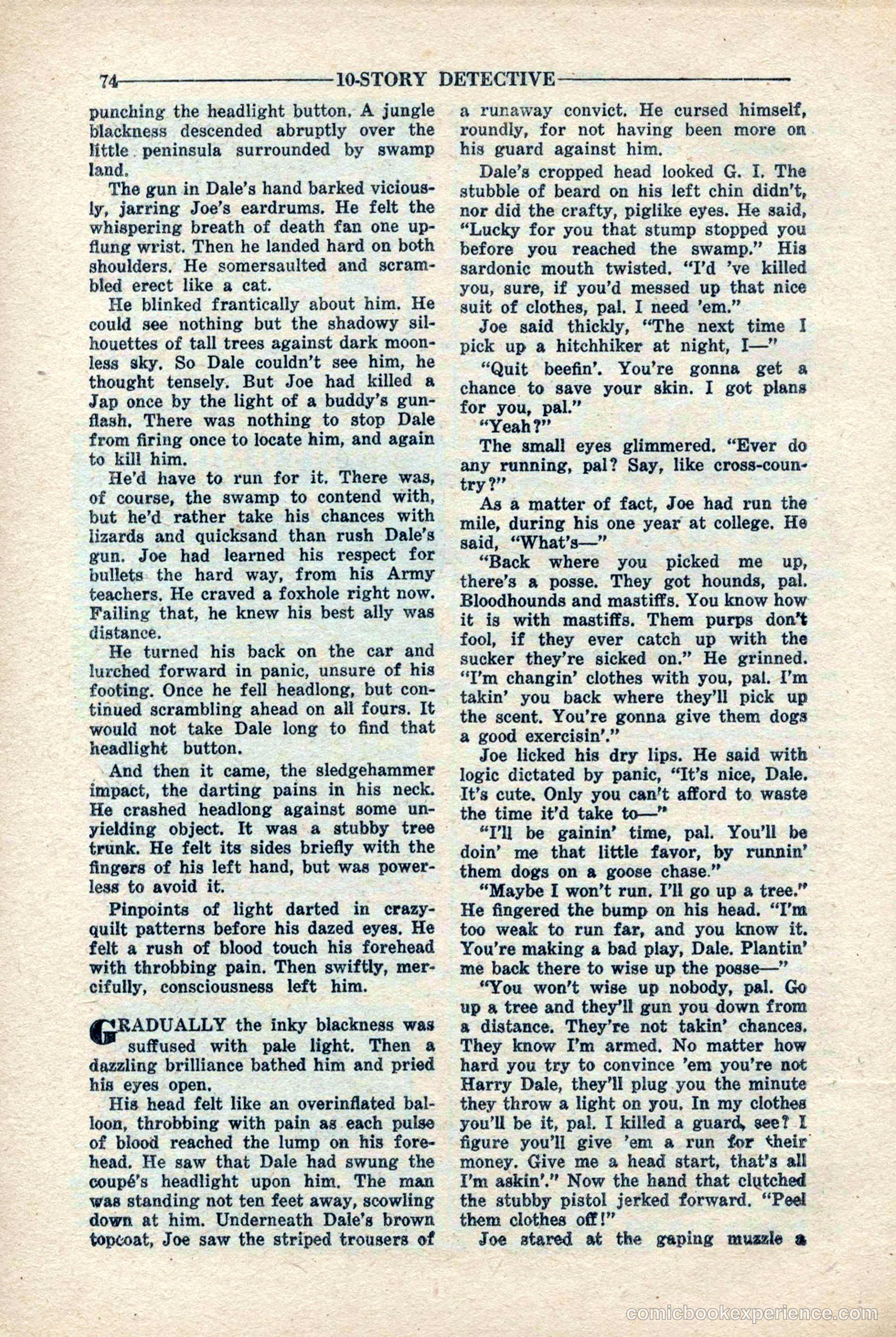 10-Story Detective Magazine, April 1946 — page 76 of 84