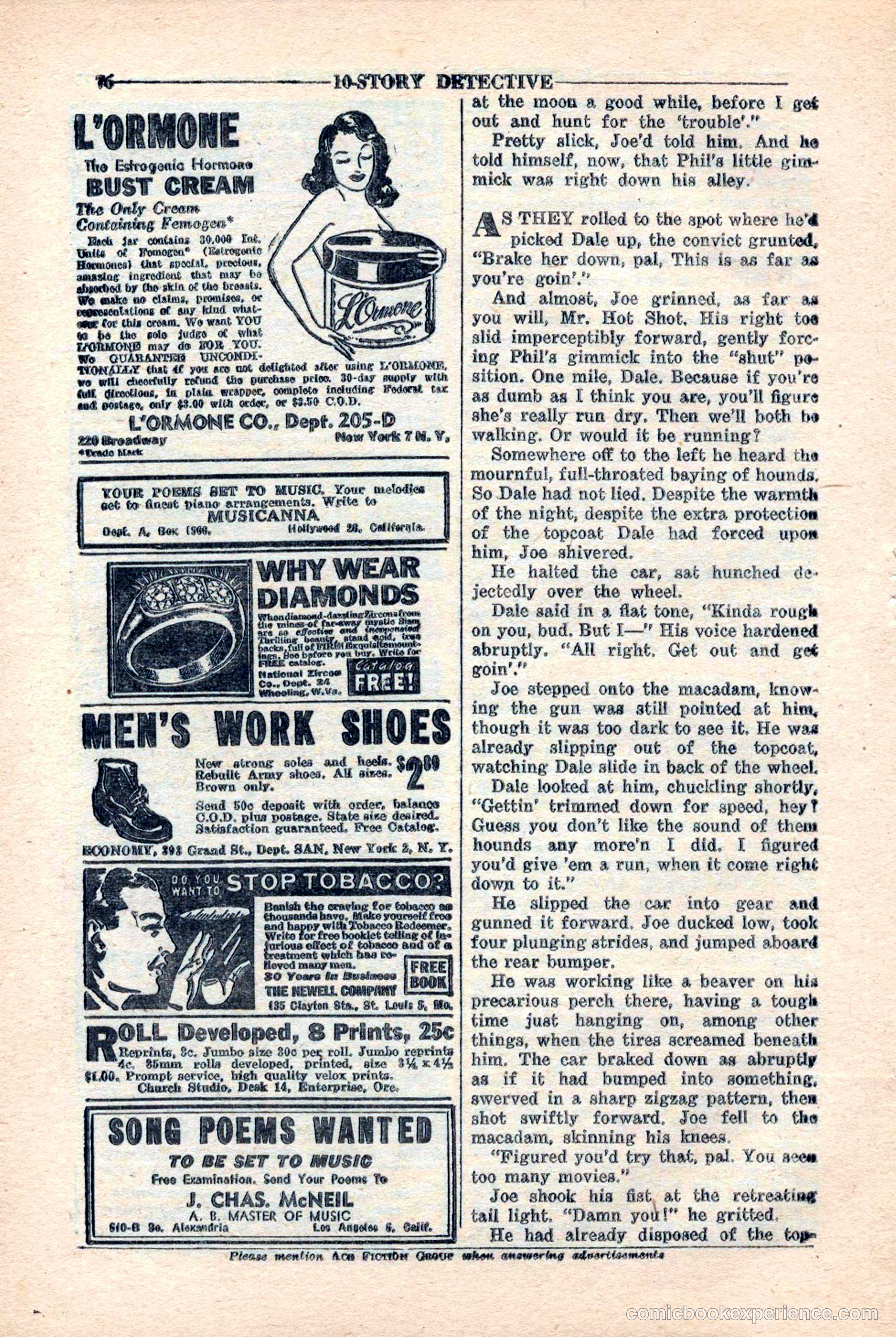 10-Story Detective Magazine, April 1946 — page 78 of 84