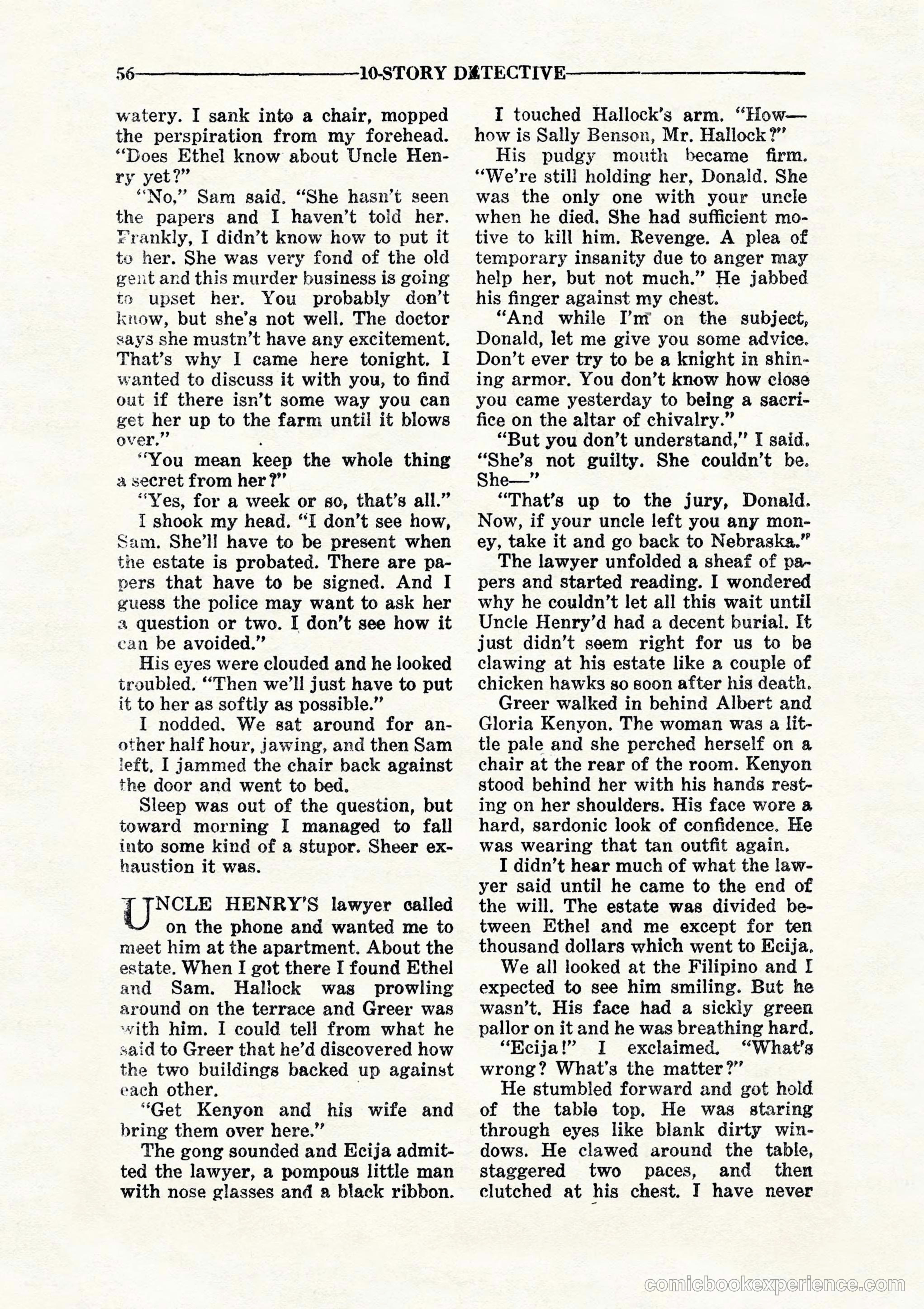 10 Story Detective, July 1942 — page 58 of 116
