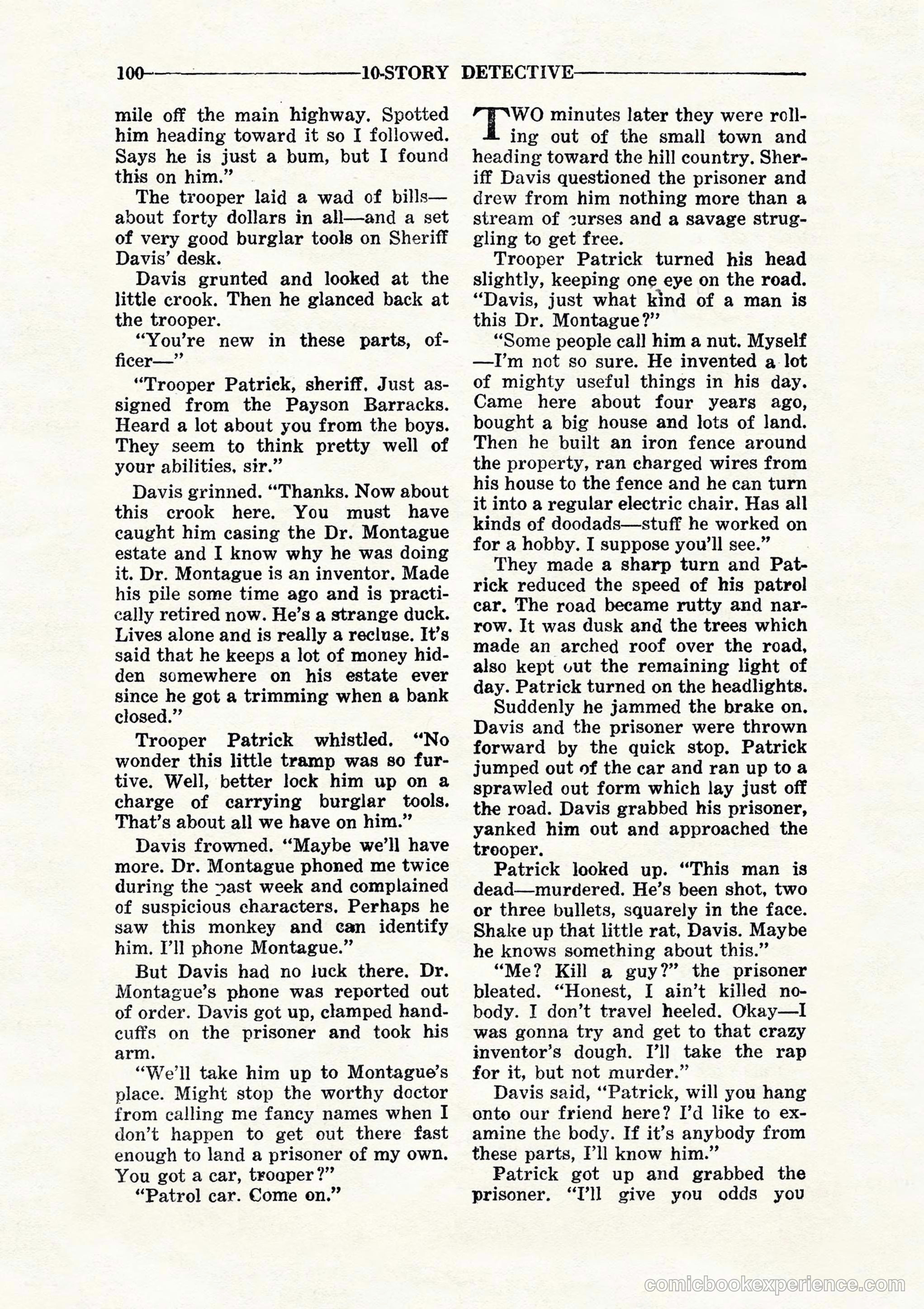 10 Story Detective, July 1942 — page 102 of 116