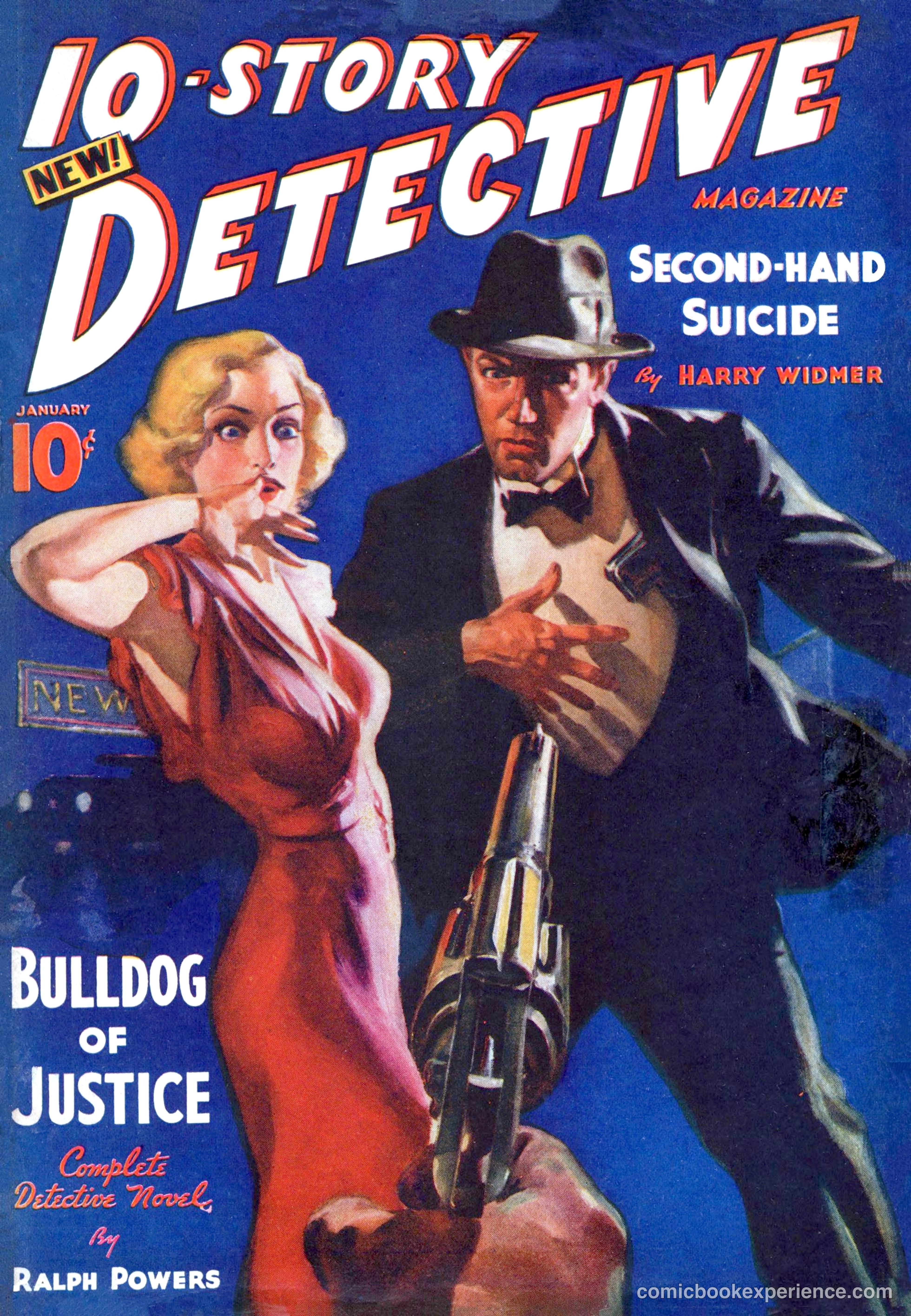 10-Story Detective Magazine Cover