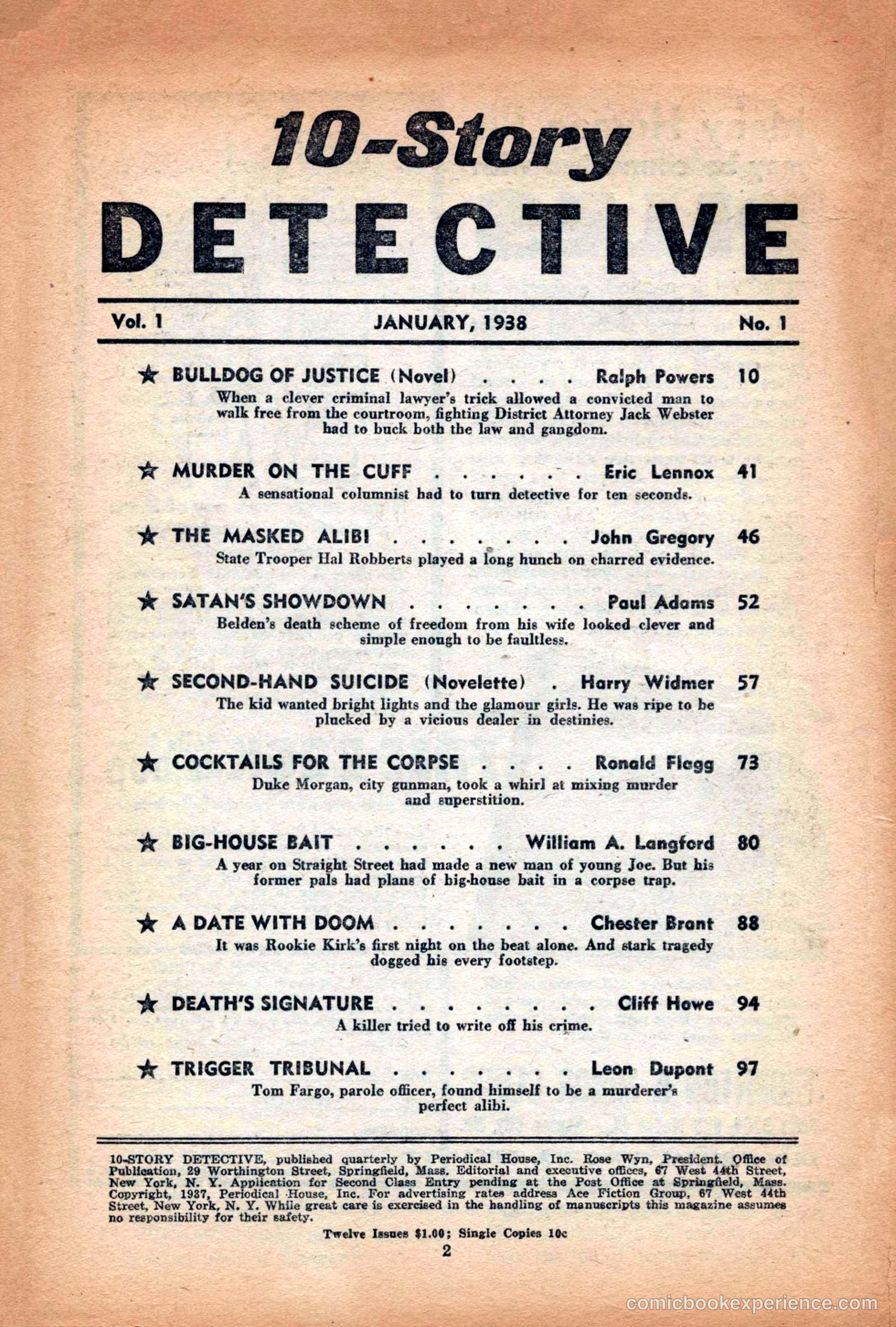 10-Story Detective Magazine Cover — page 4 of 116