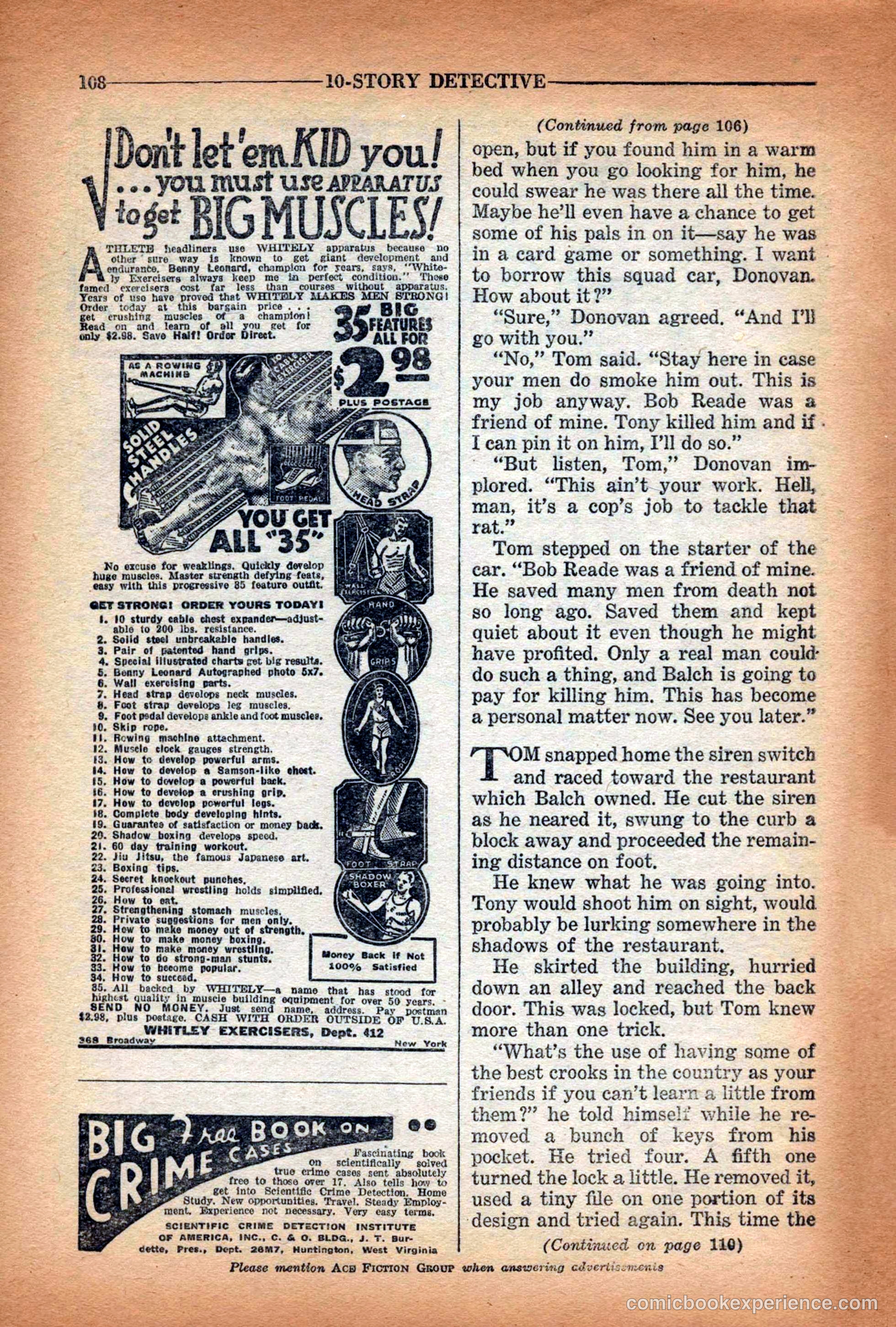 10-Story Detective Magazine Cover — page 110 of 116