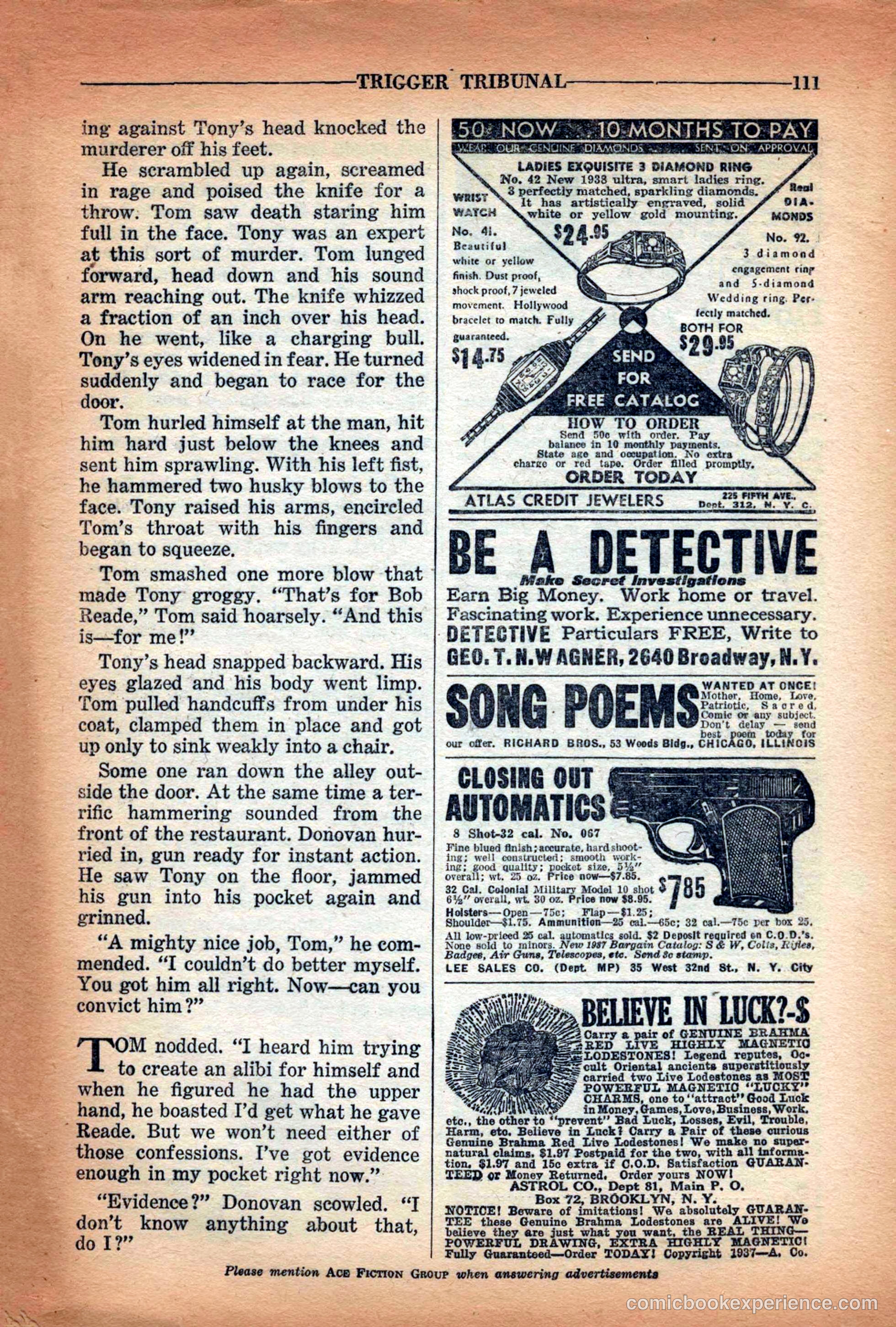 10-Story Detective Magazine Cover — page 113 of 116