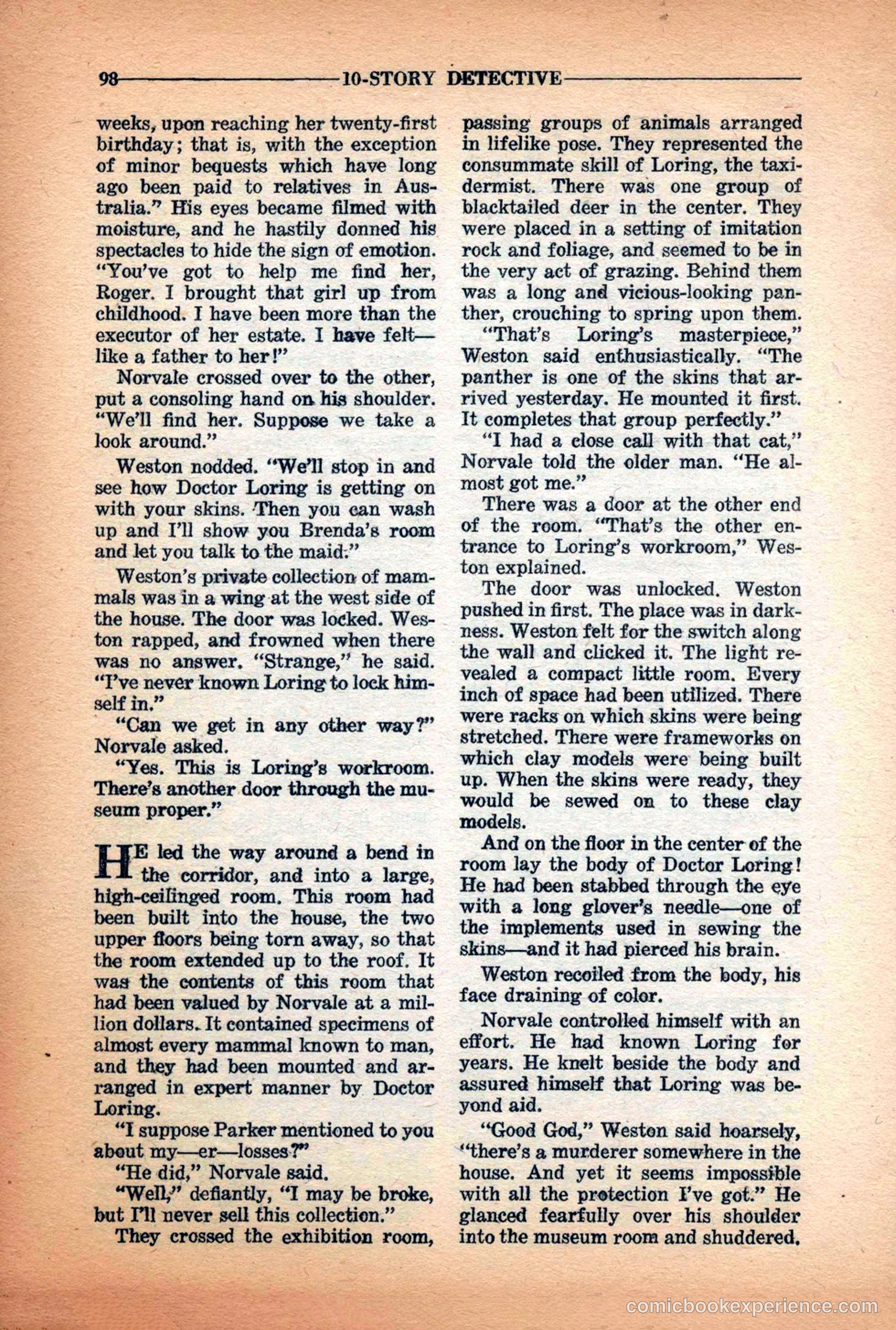 10-Story Detective Magazine Cover — page 100 of 116
